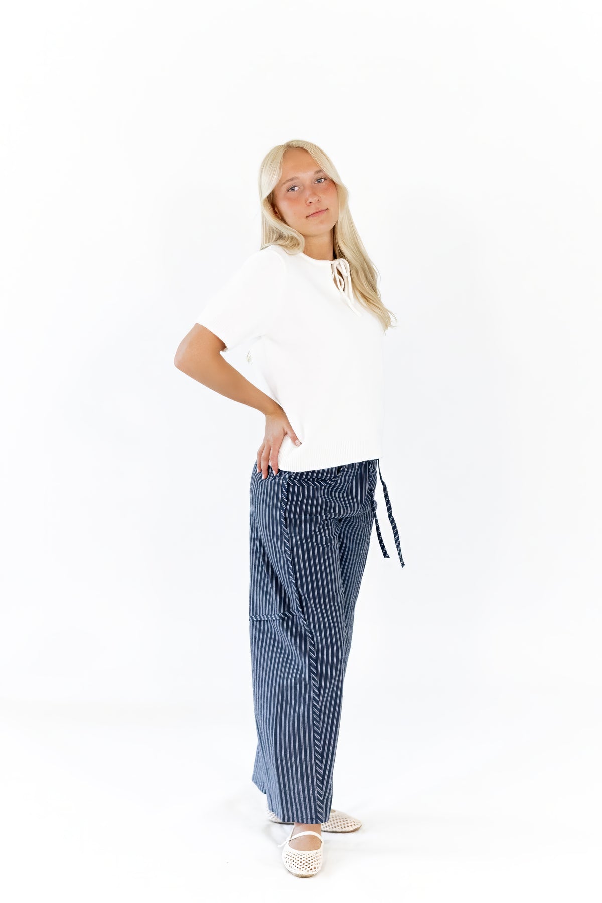 Clayton Pinstripe Denim