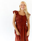 Rabane Ruffle Sleeve Dress