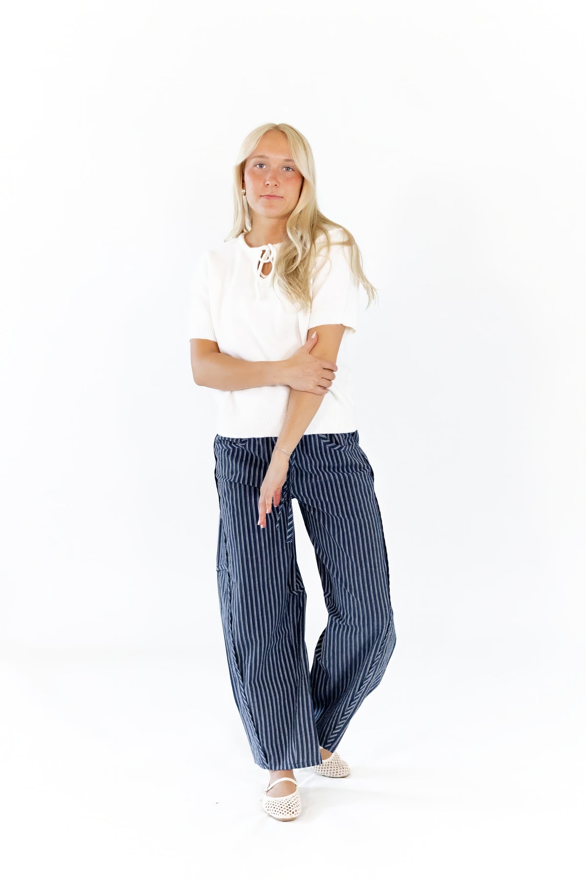 Clayton Pinstripe Denim