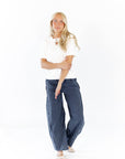 Clayton Pinstripe Denim
