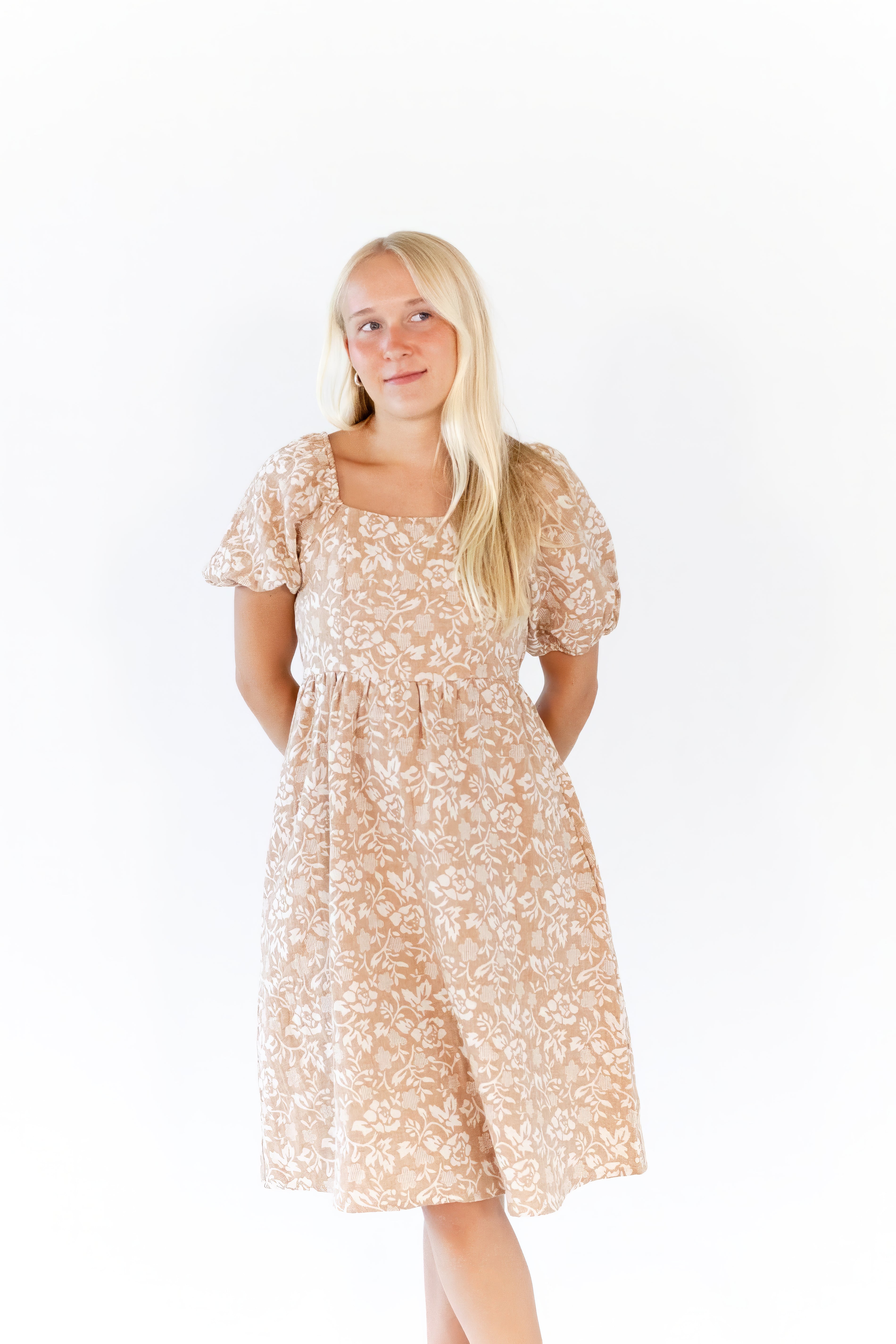 Cecile Jacquard Dress