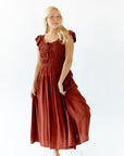 Rabane Ruffle Sleeve Dress