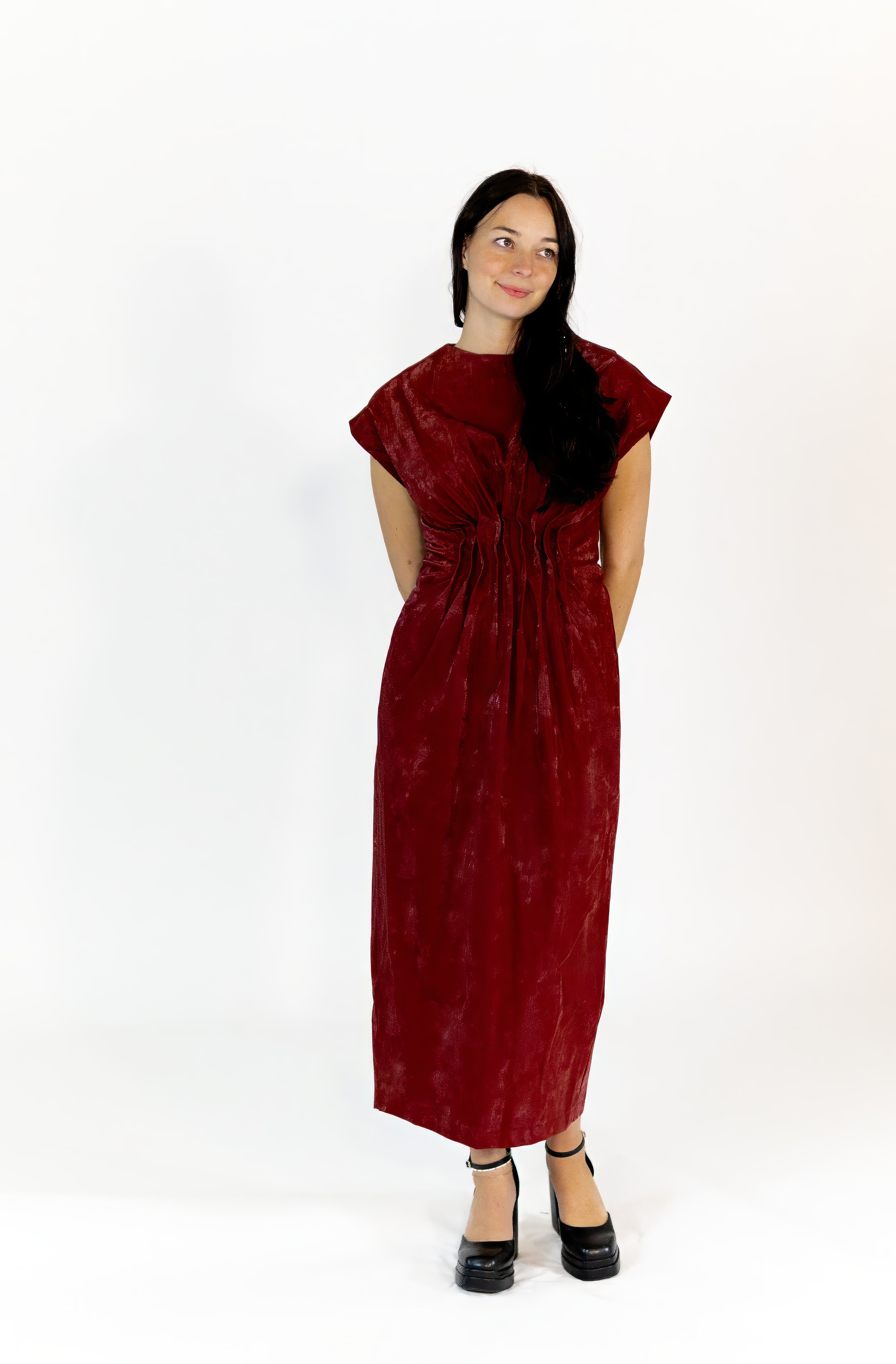 Calluna Pleated Midi Dress