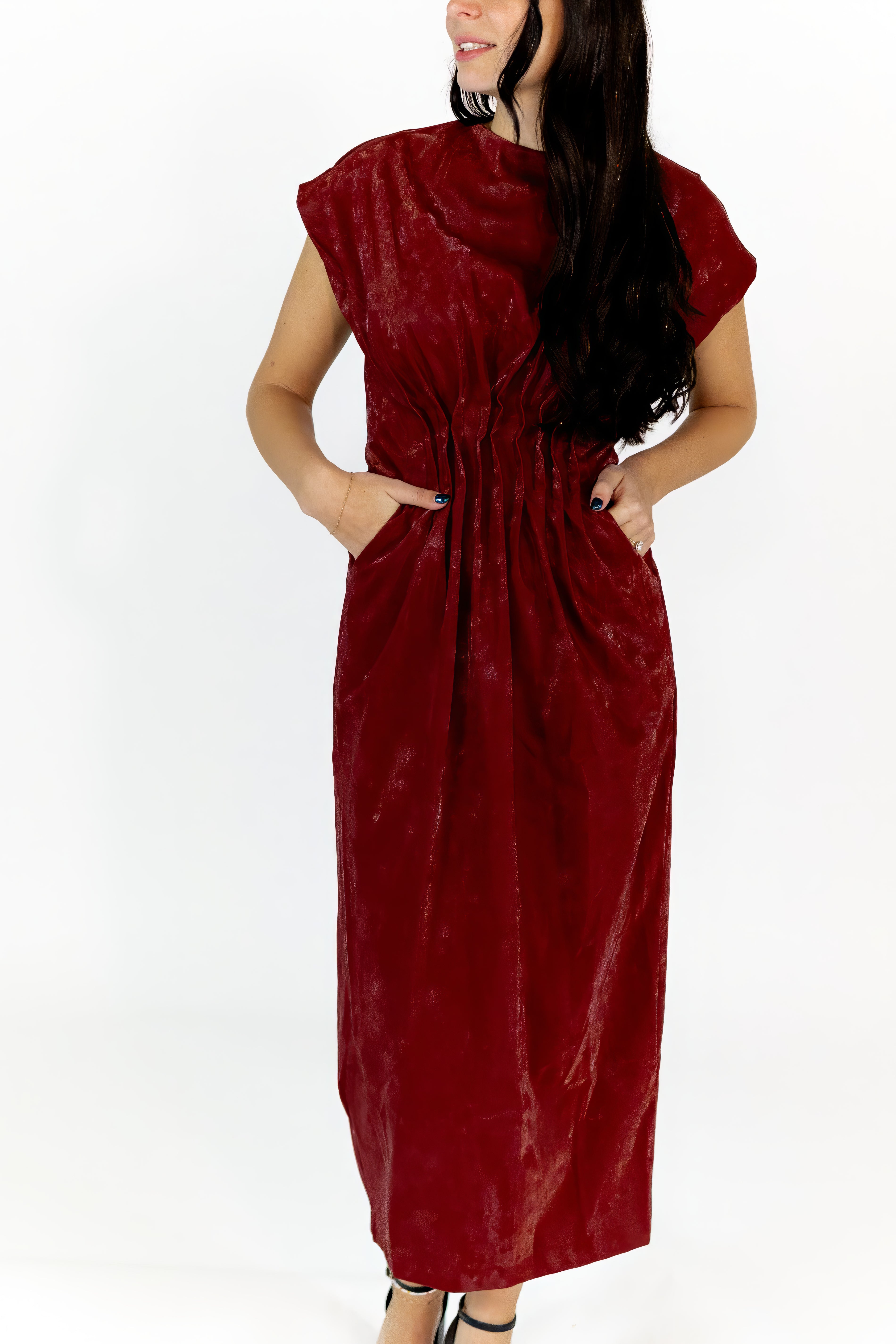 Calluna Pleated Midi Dress