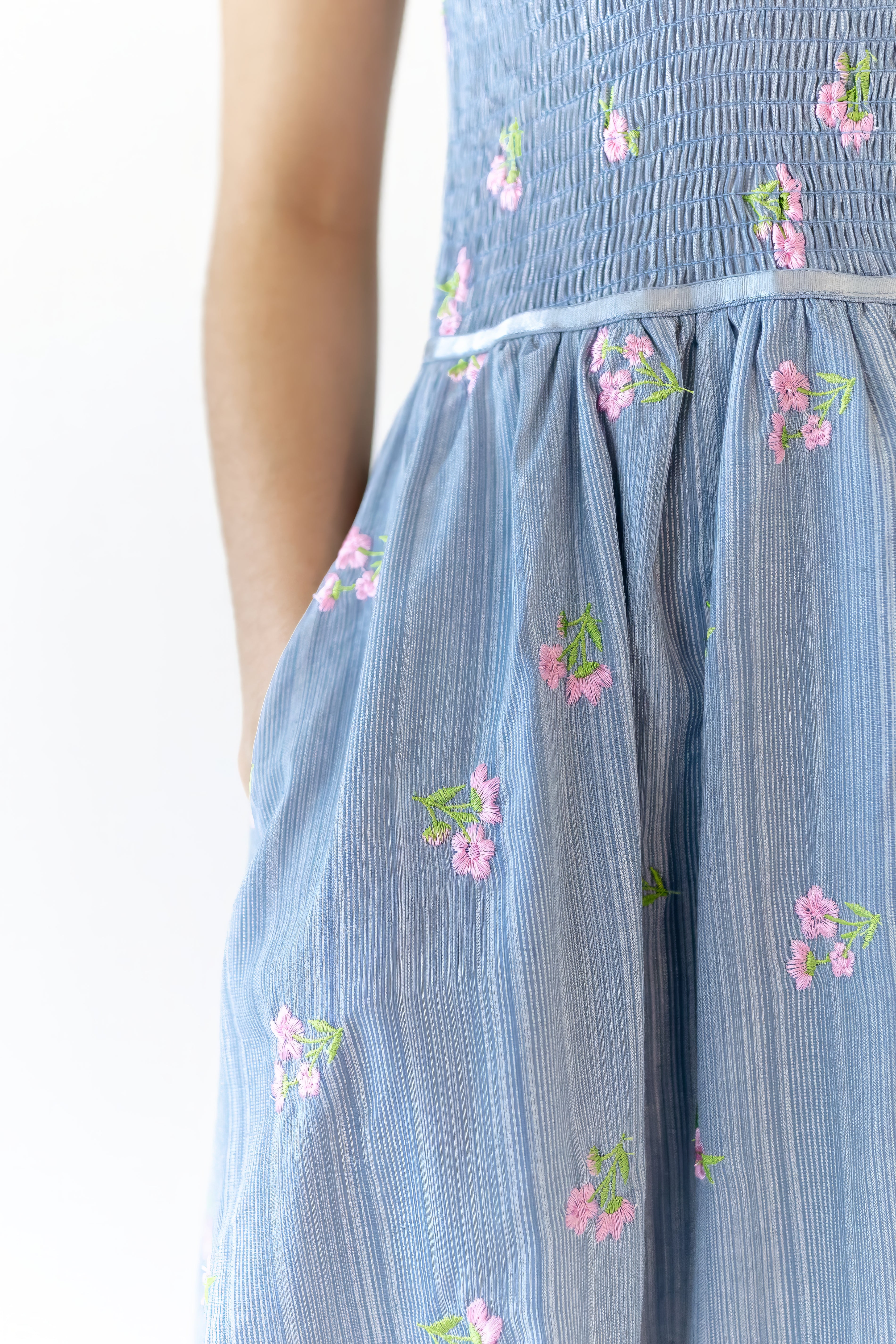 Harlowe Smocked Midi Dress