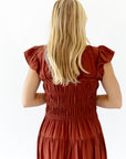 Rabane Ruffle Sleeve Dress