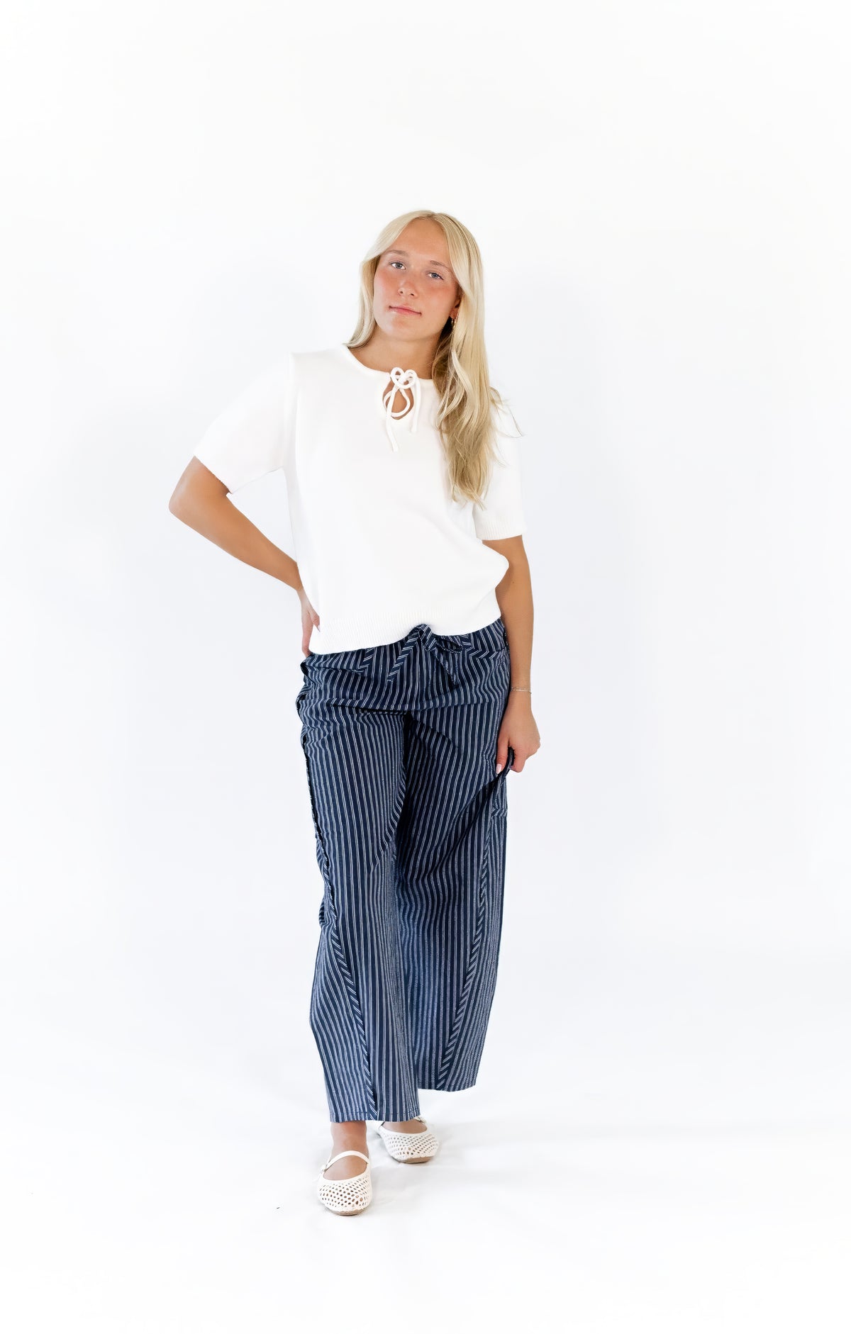 Clayton Pinstripe Denim