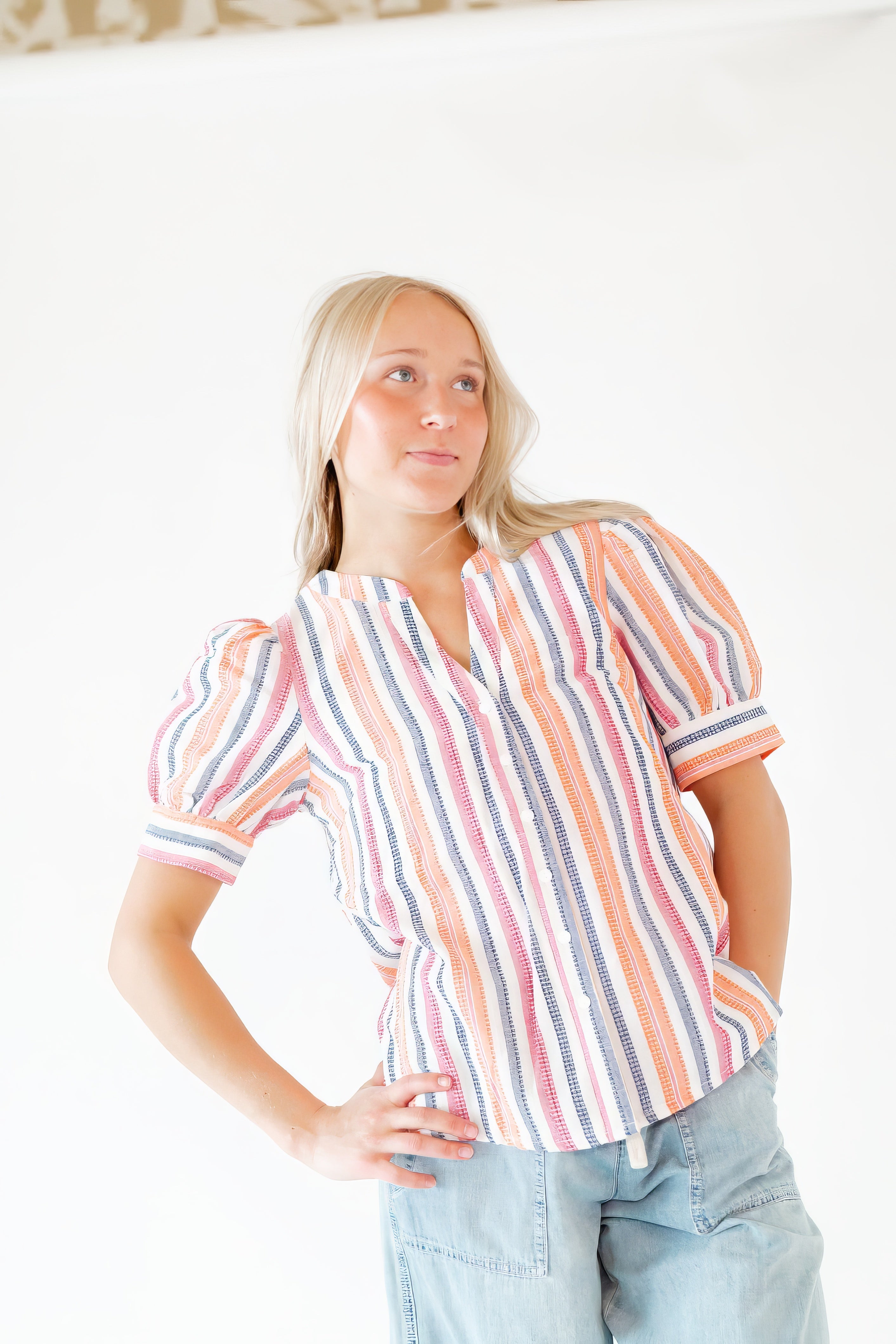 Harrigan Striped Button Up