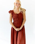 Rabane Ruffle Sleeve Dress