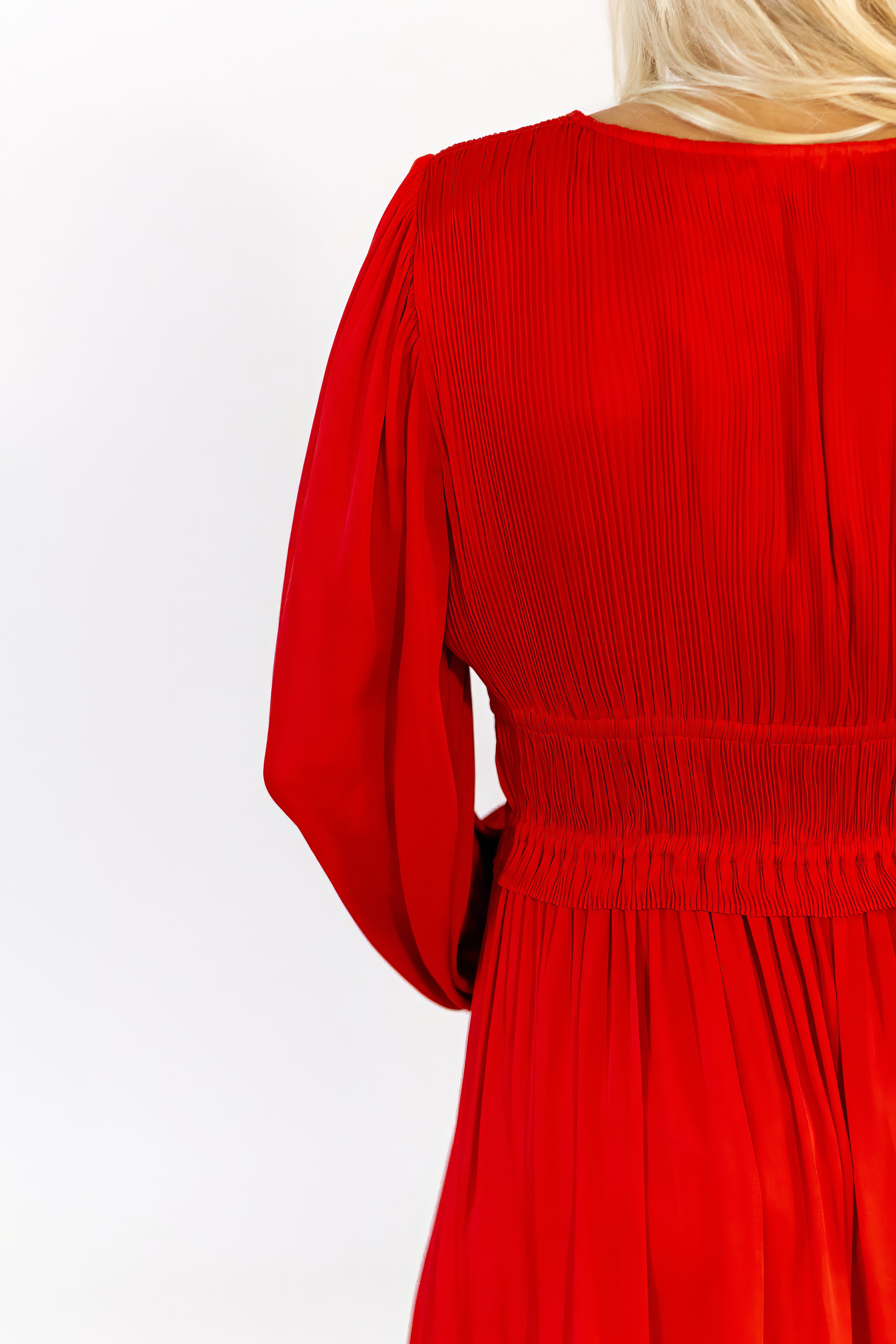 Cameron Rouched Midi Length Dress