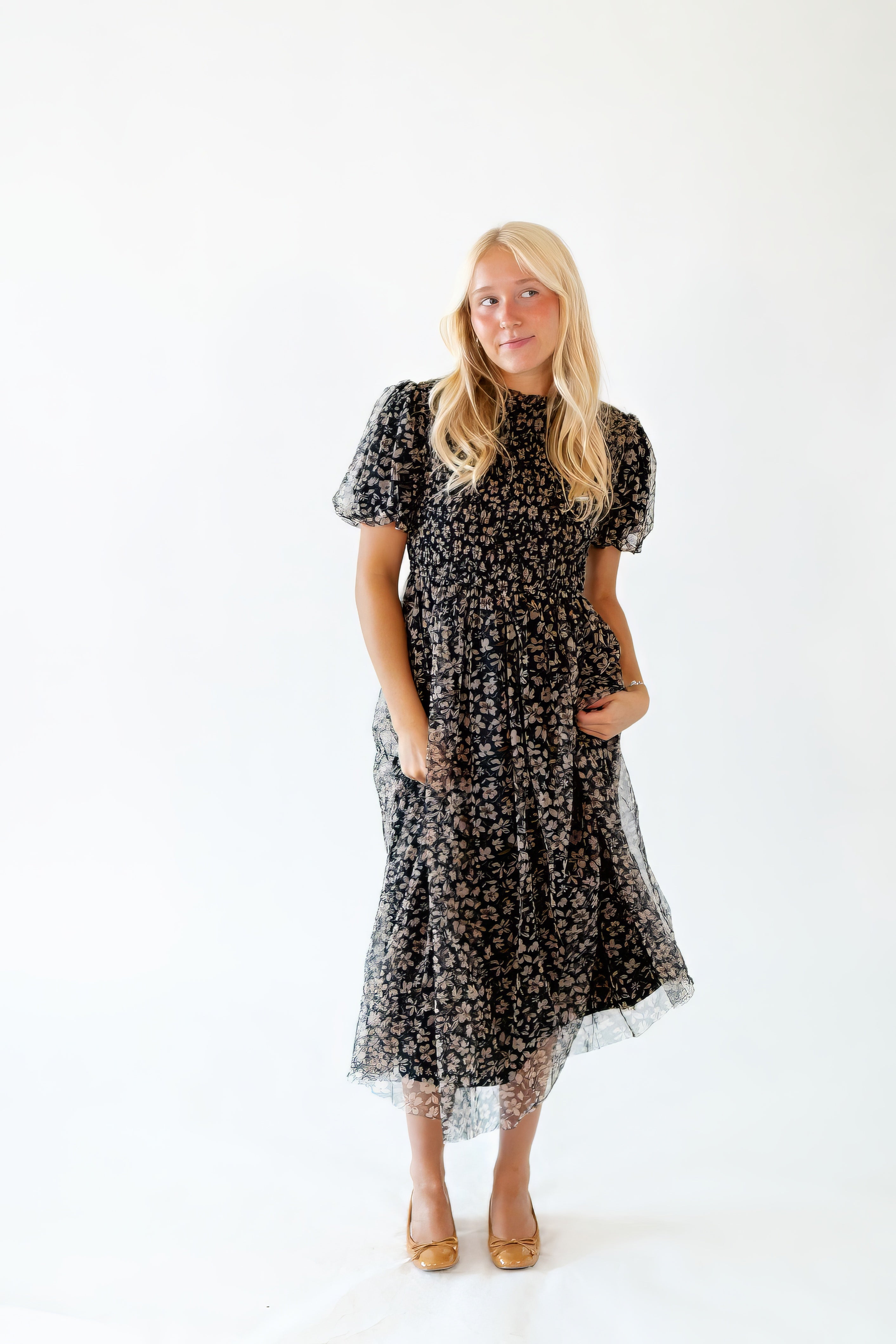 Onya Floral Chiffon Dress