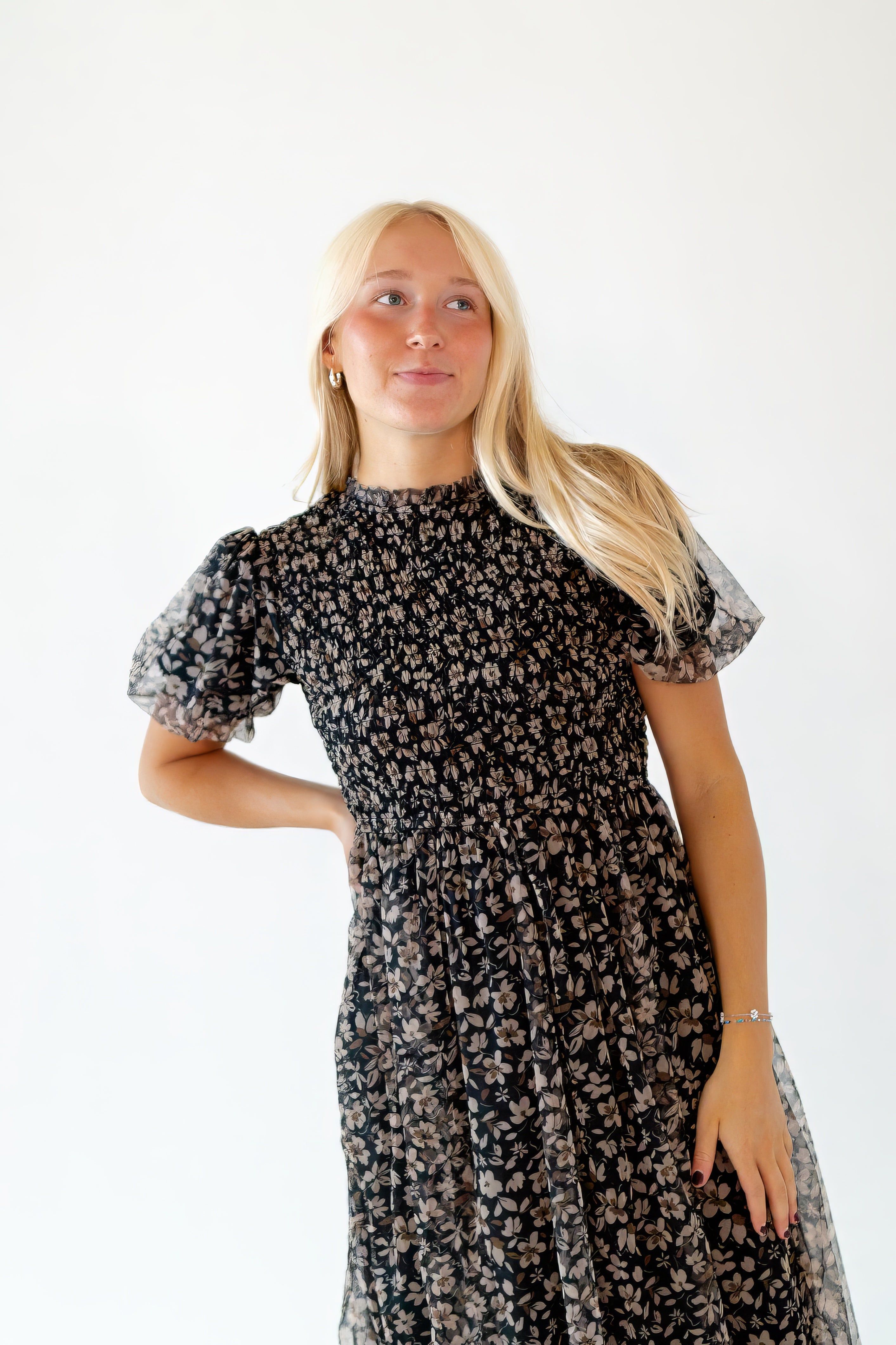 Onya Floral Chiffon Dress