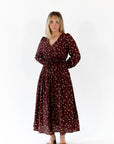 Liza Floral Print Midi Dress