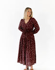 Liza Floral Print Midi Dress