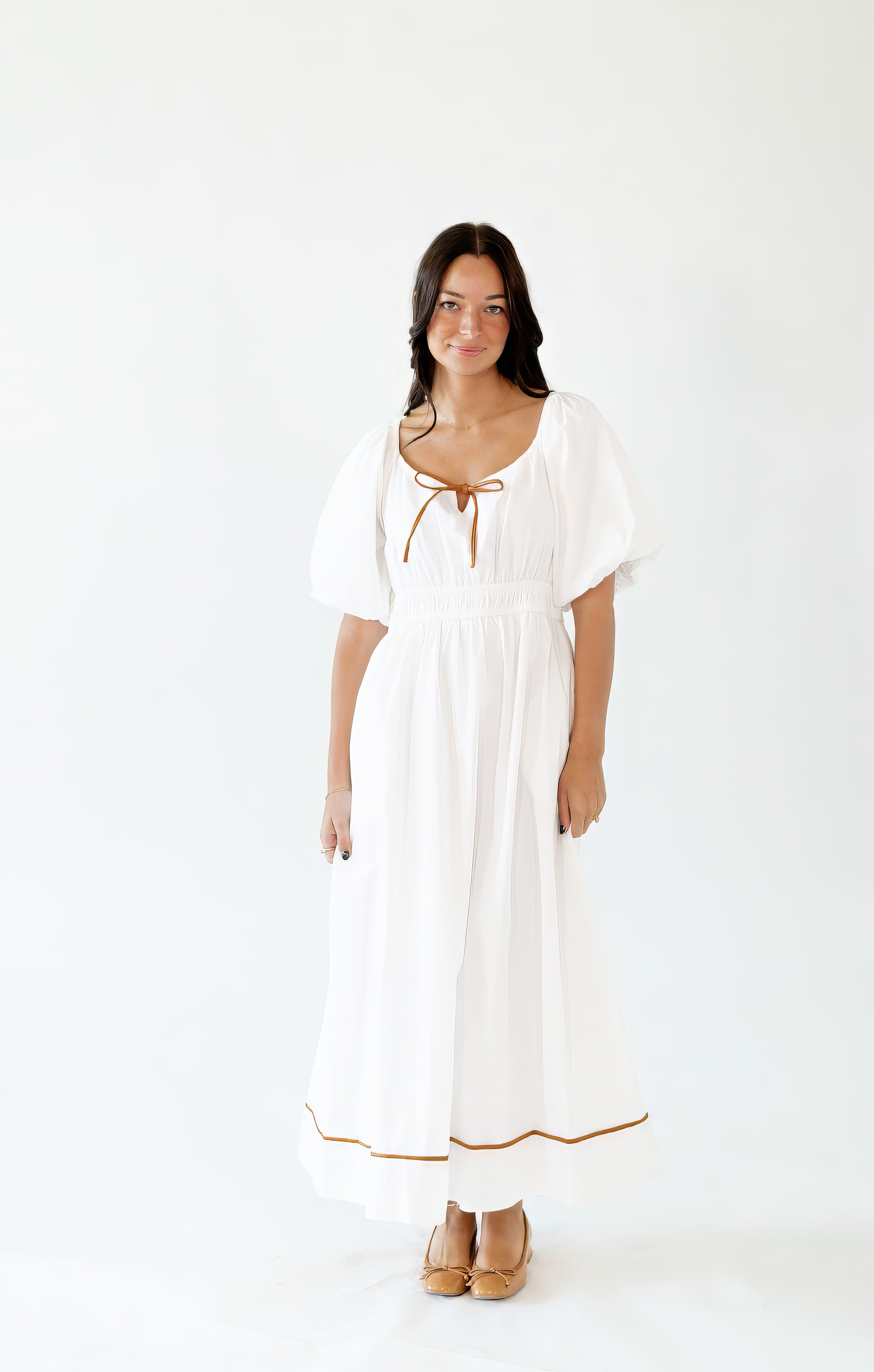 Cindy Piped Midi Dress