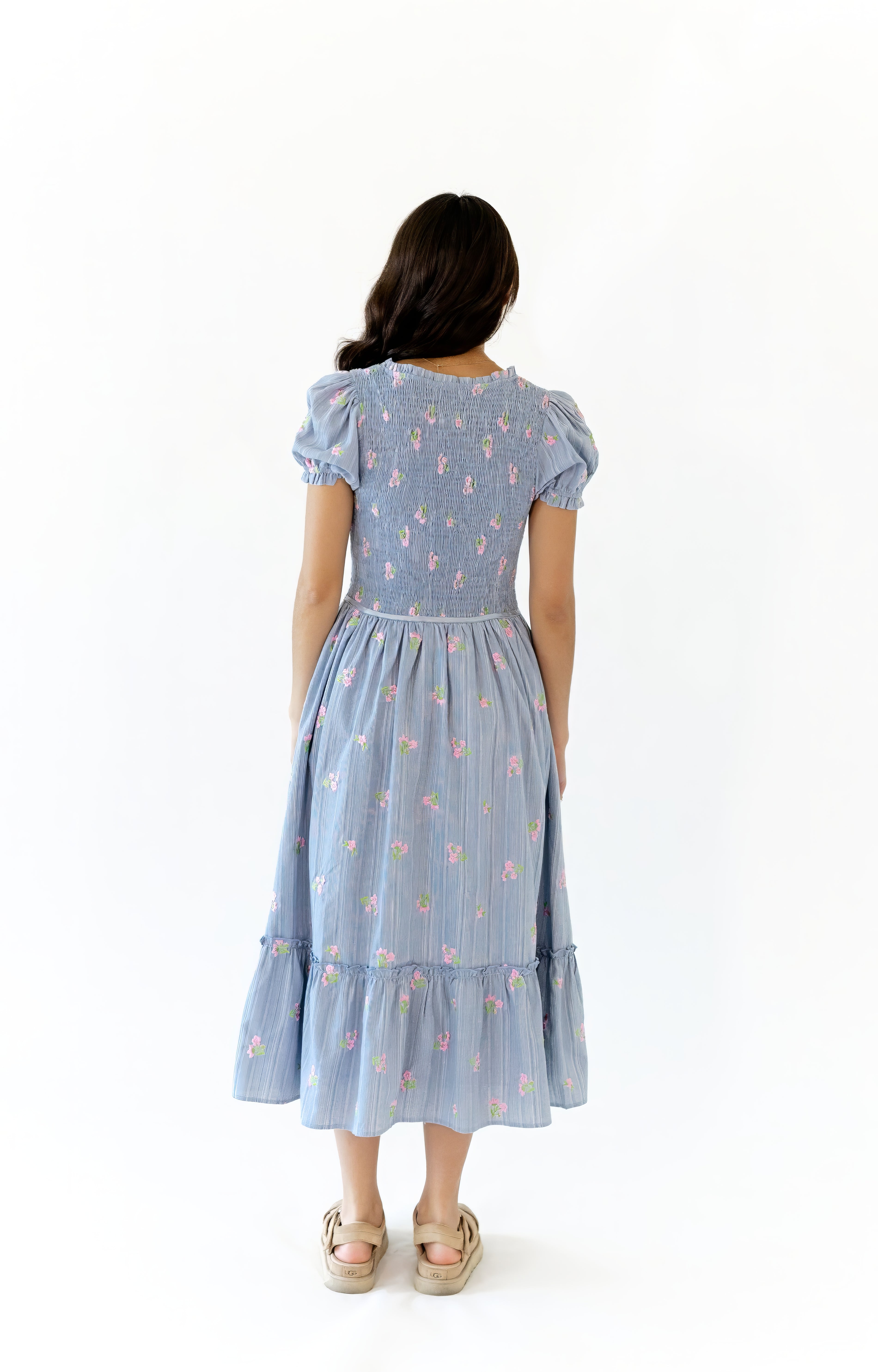 Harlowe Smocked Midi Dress