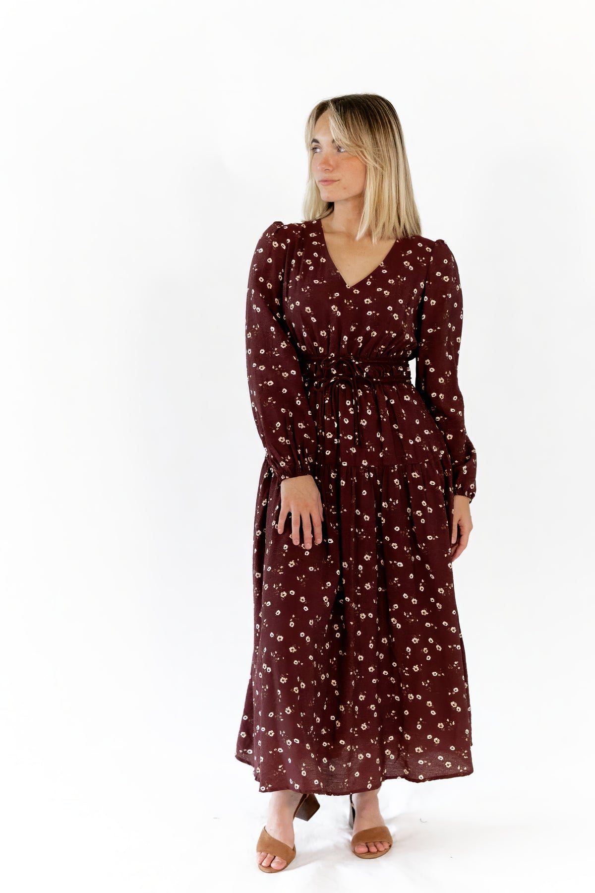 Liza Floral Print Midi Dress