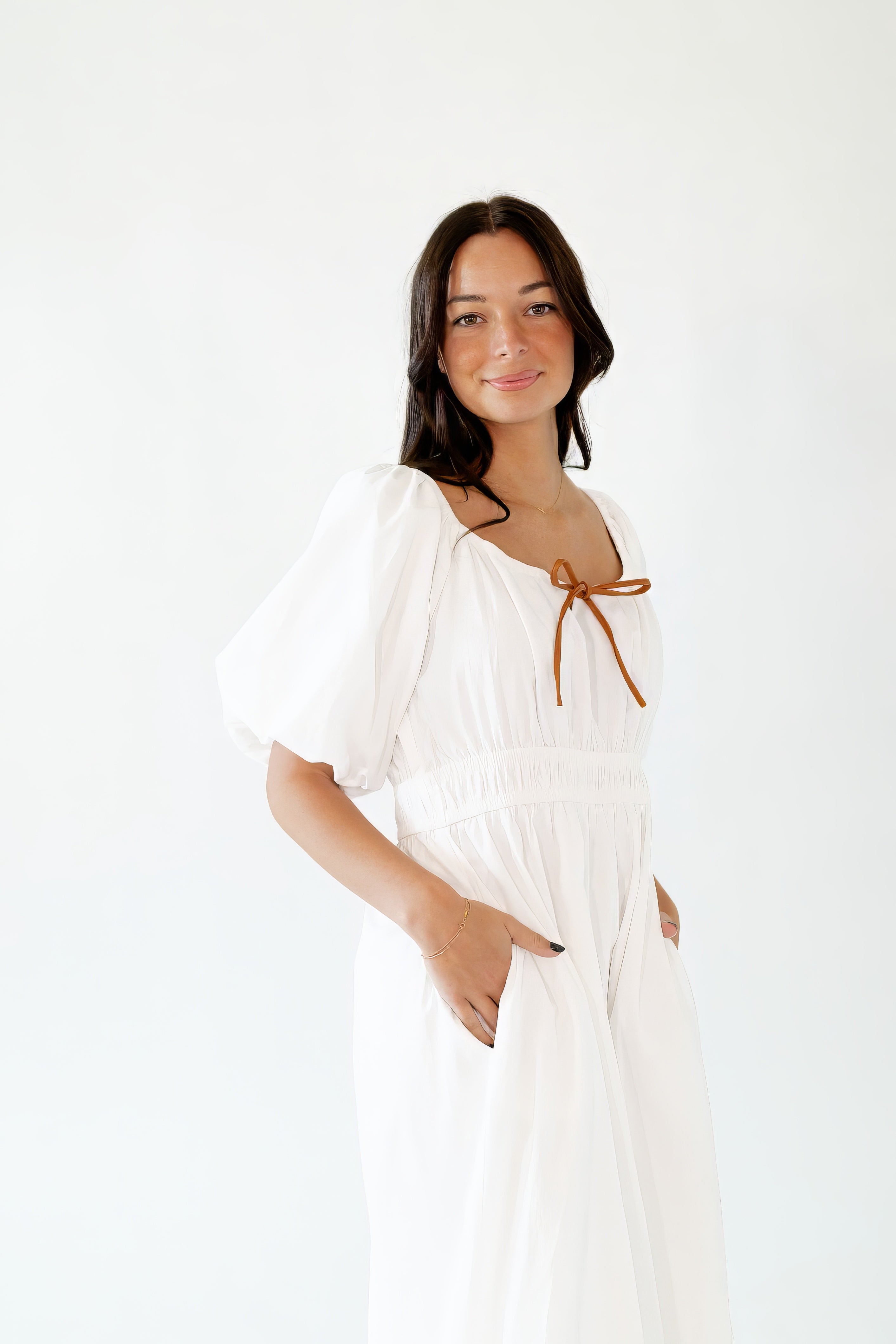 Cindy Piped Midi Dress
