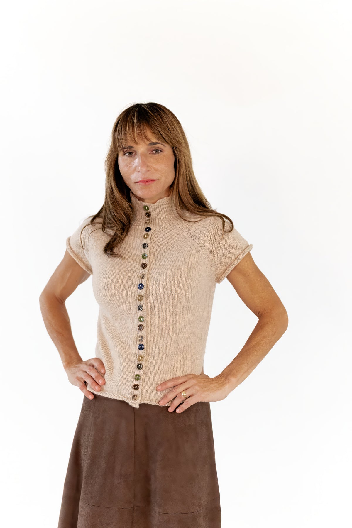 Myra Suede Textured Skirt