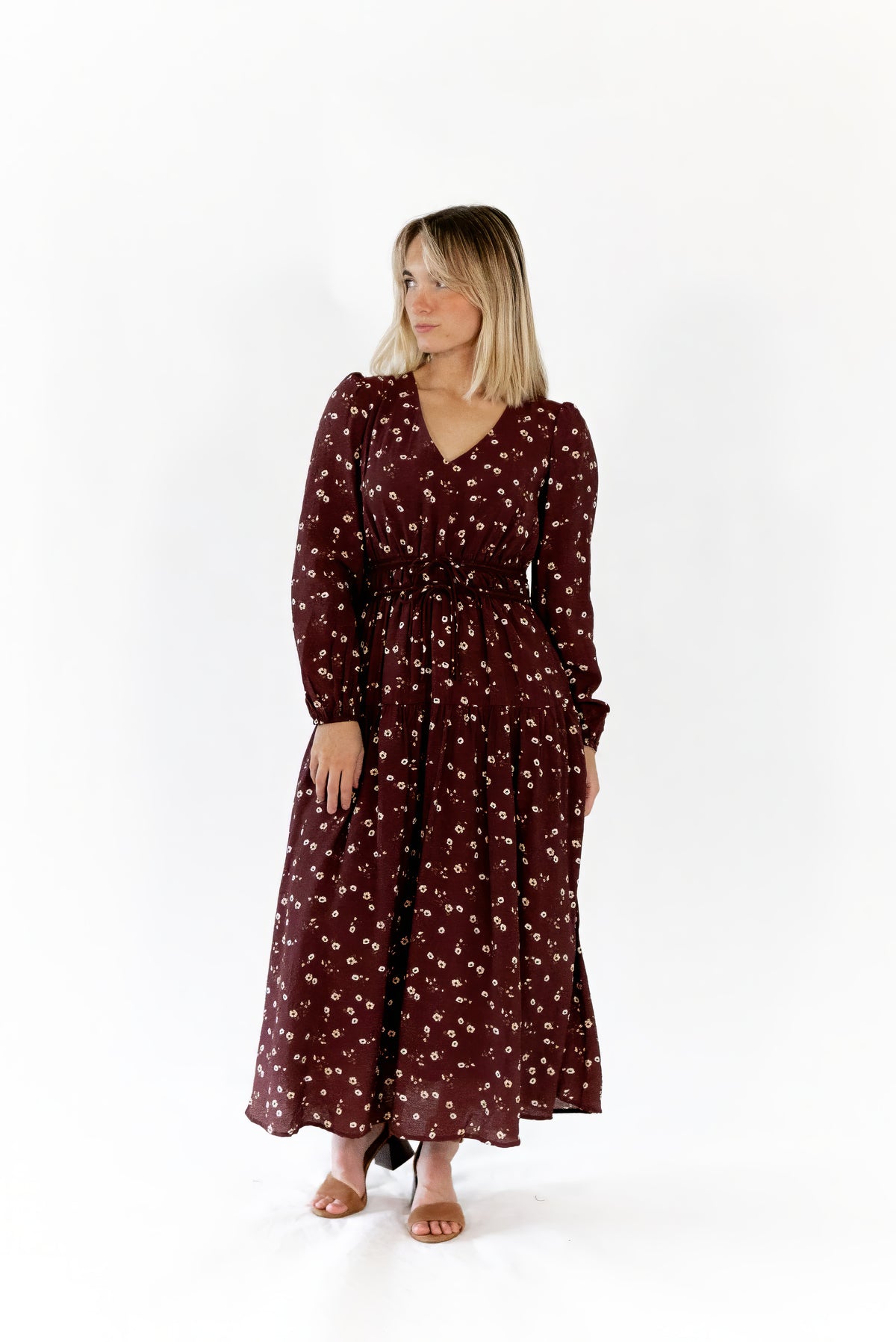 Liza Floral Print Midi Dress