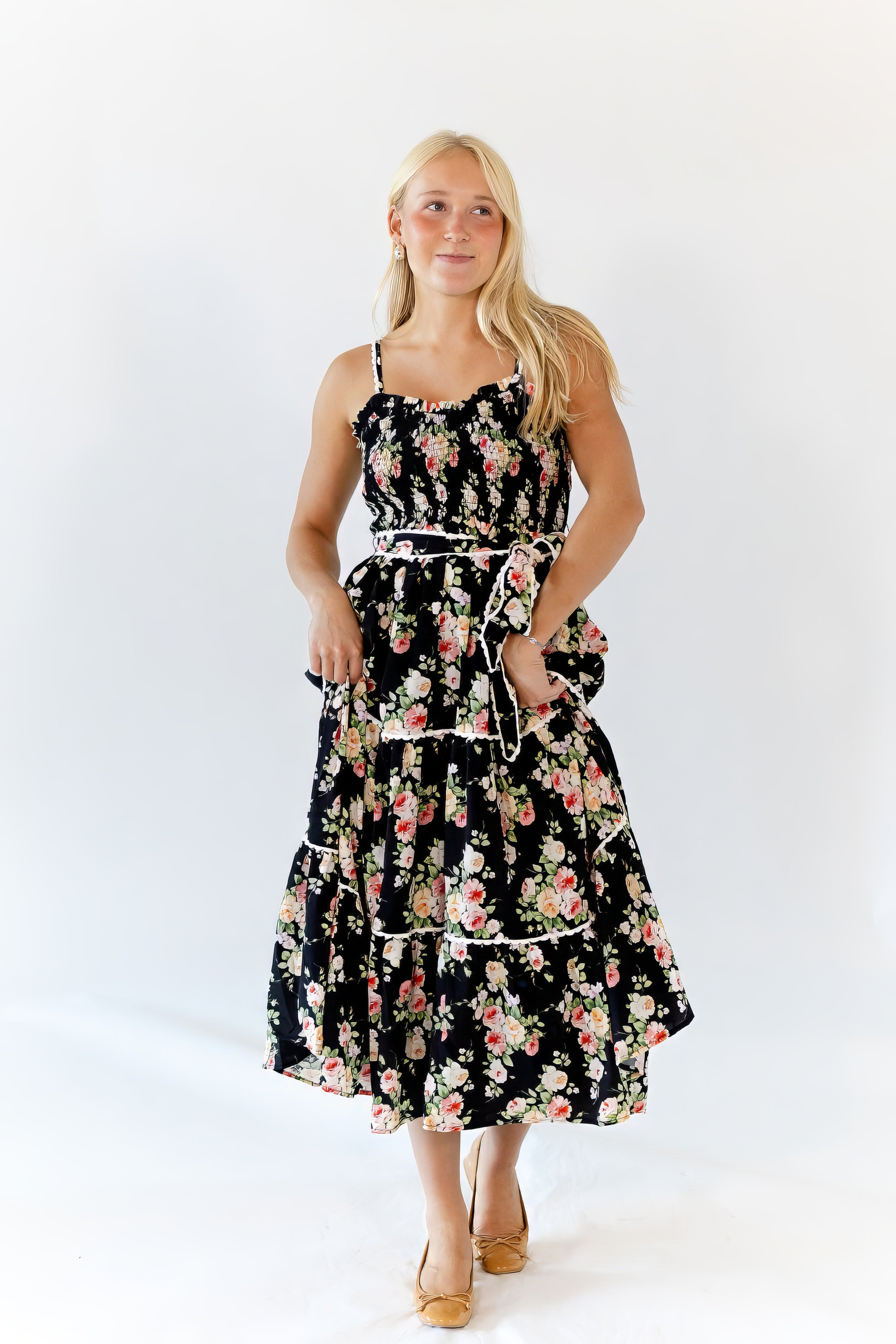 Alessia Floral Midi Dress