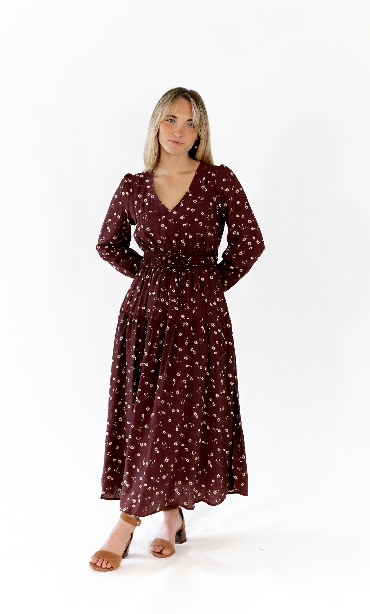 Liza Floral Print Midi Dress