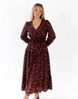 Liza Floral Print Midi Dress