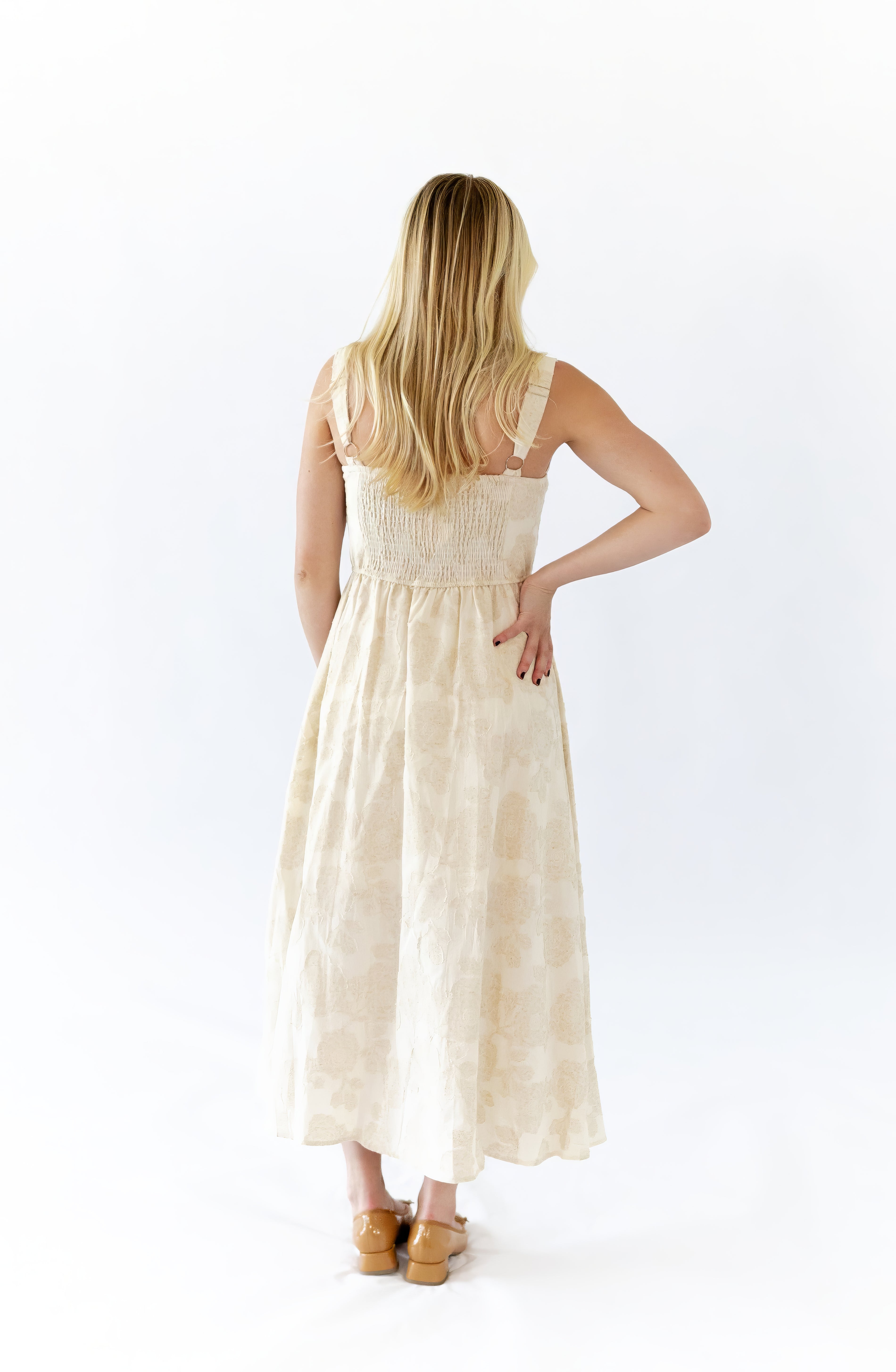 Tayna Jacquard Midi Dress