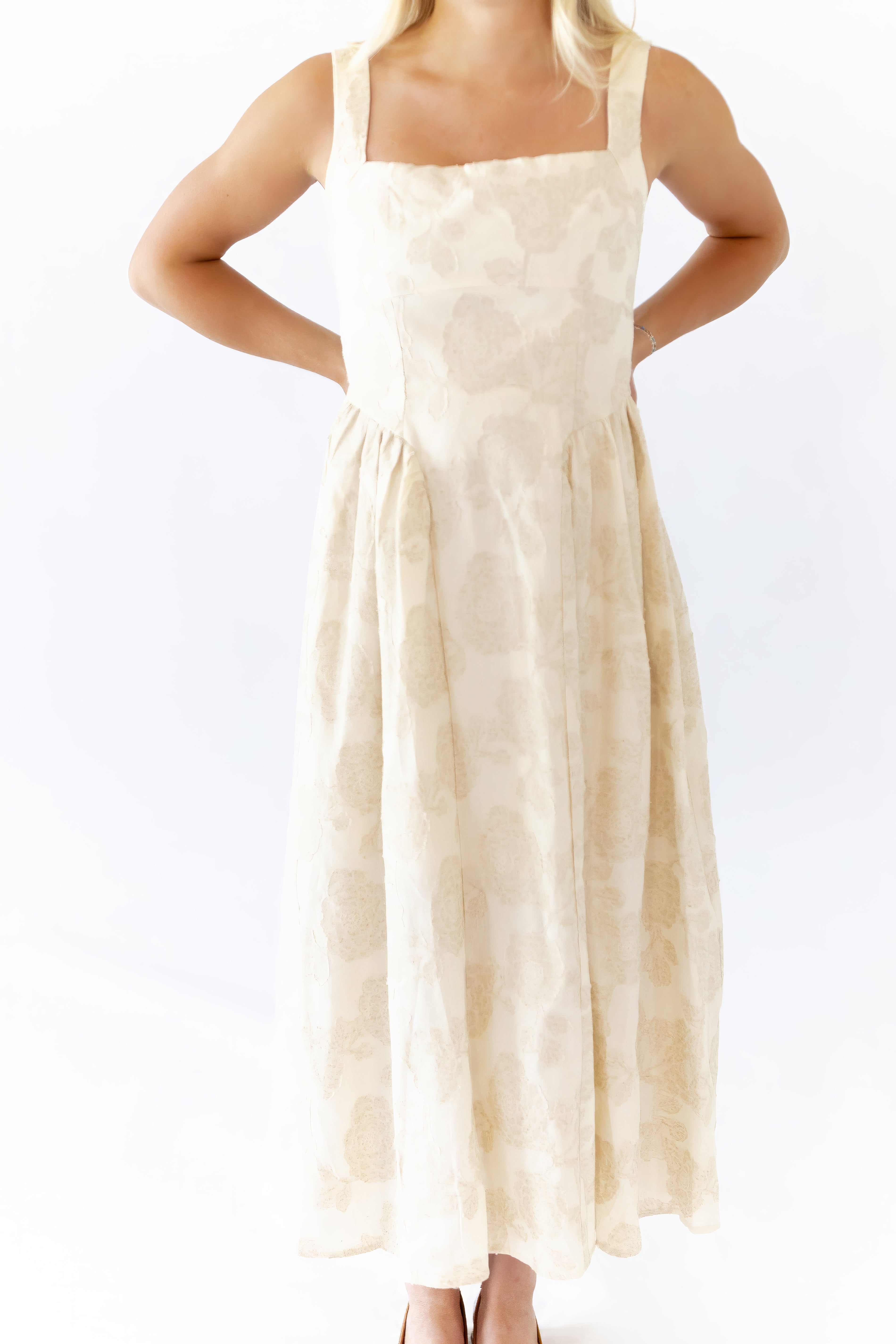 Tayna Jacquard Midi Dress