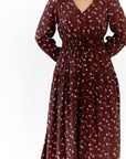 Liza Floral Print Midi Dress