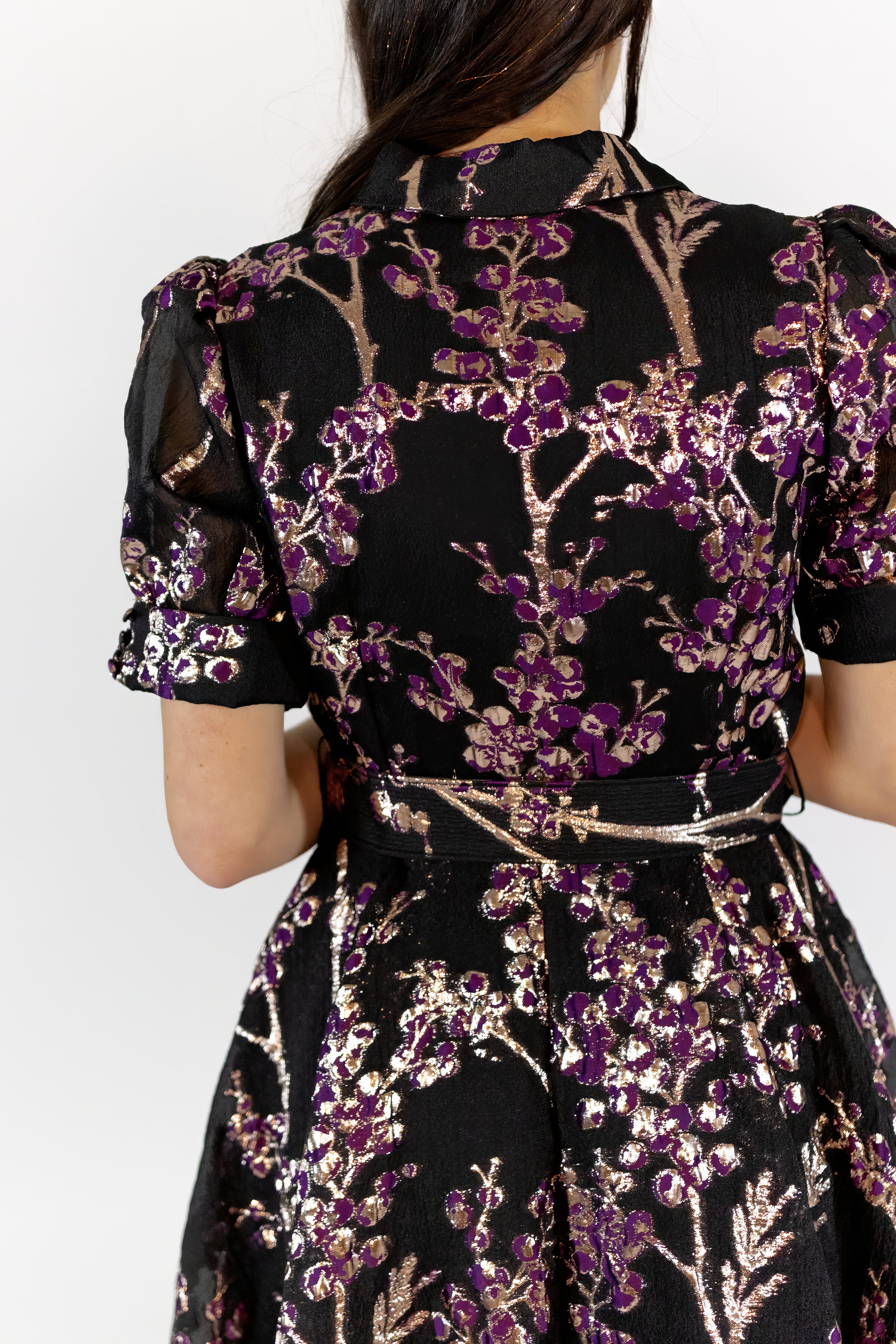 Luna Brocade Button Up Maxi