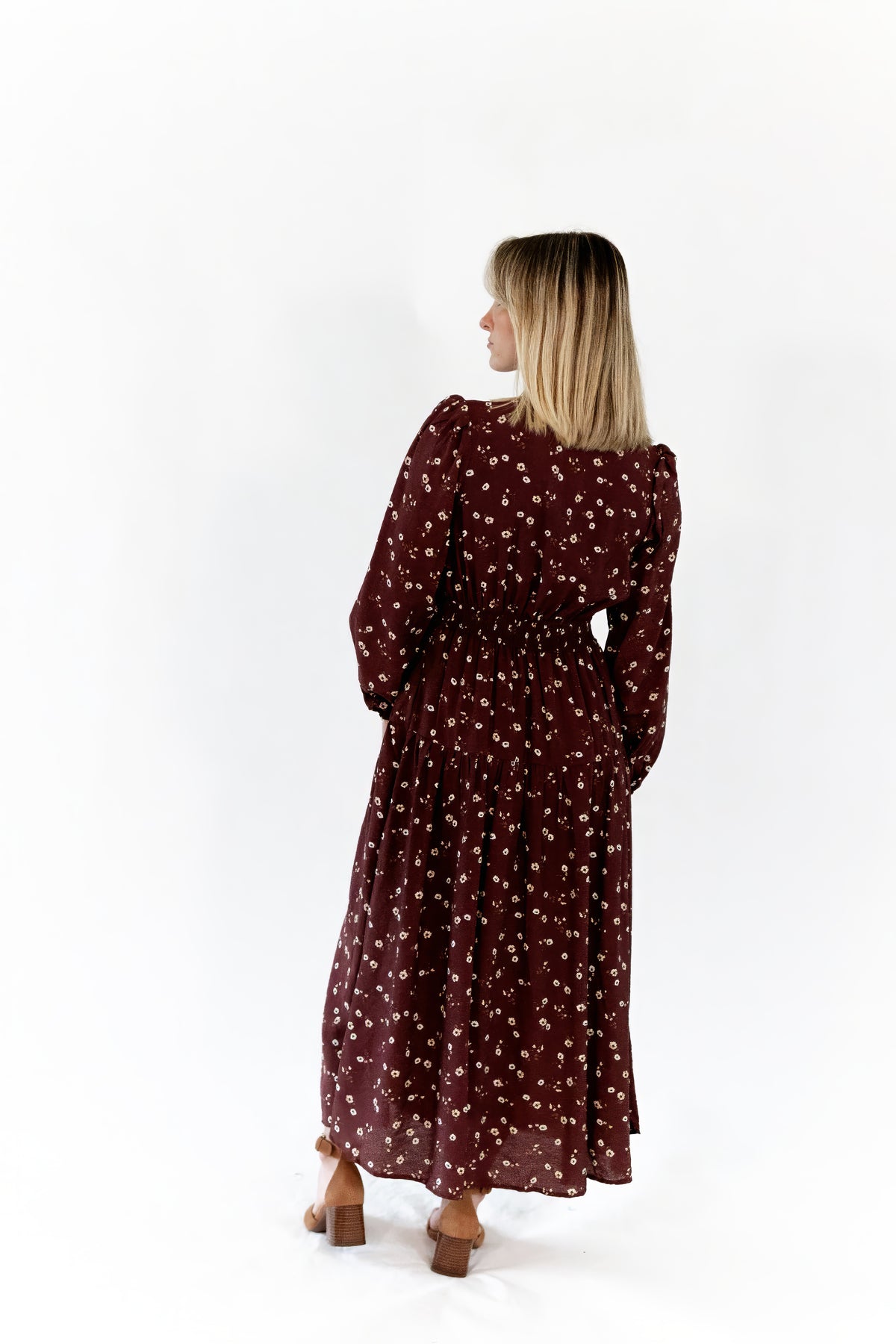 Liza Floral Print Midi Dress
