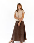 Phoebe Mixed Button Top