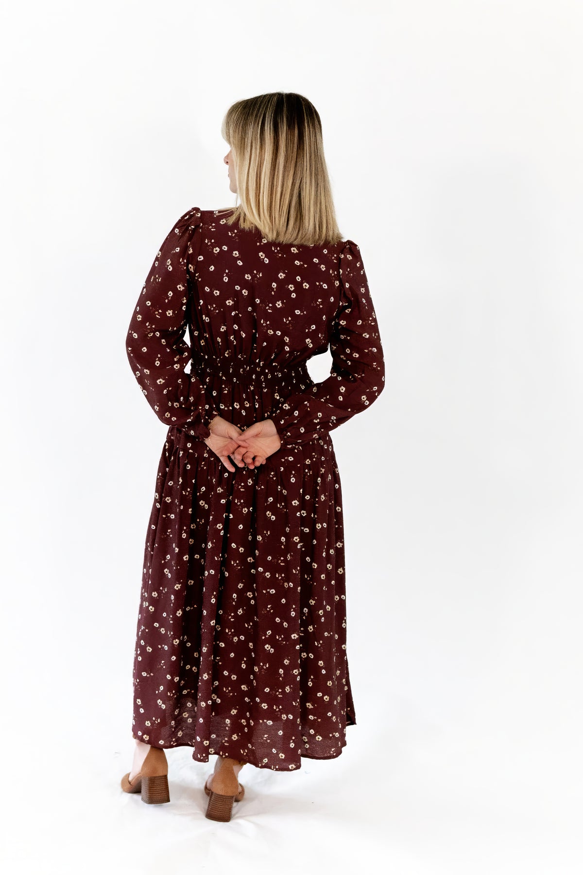 Liza Floral Print Midi Dress