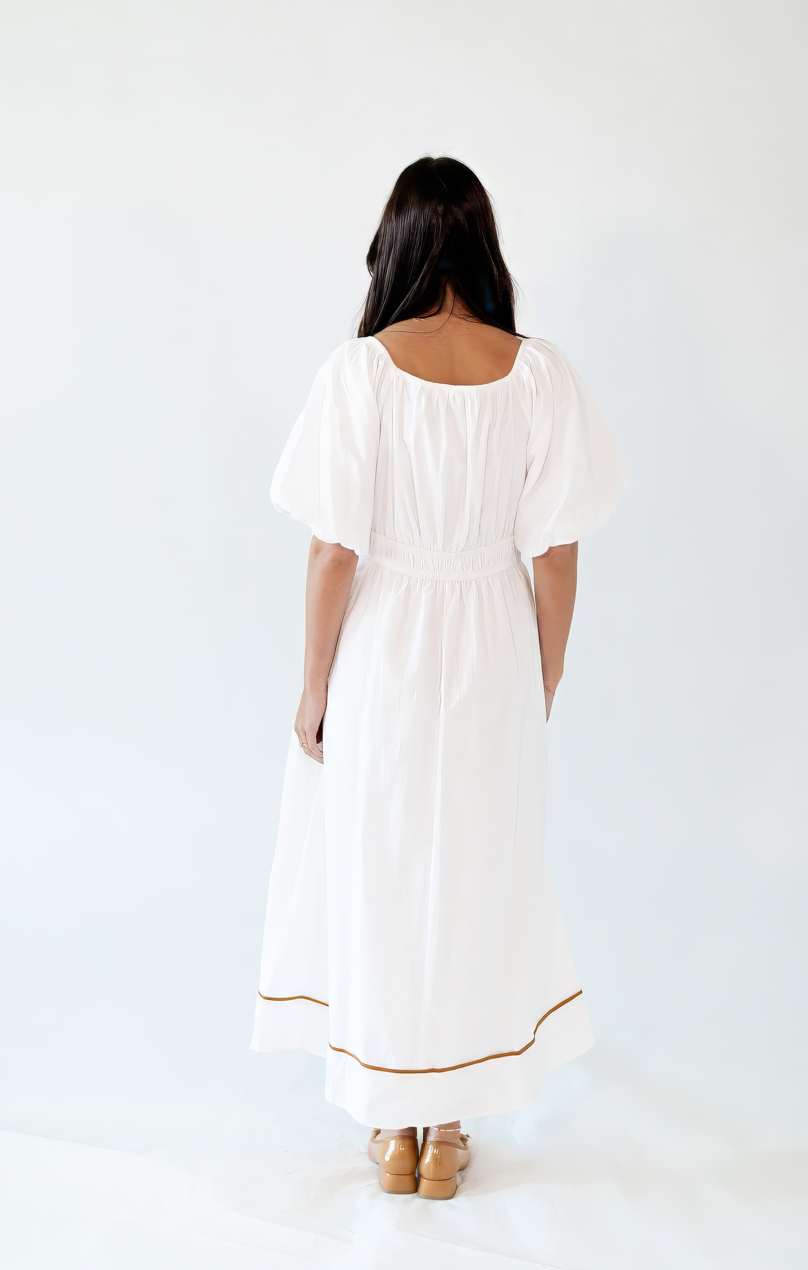 Cindy Piped Midi Dress