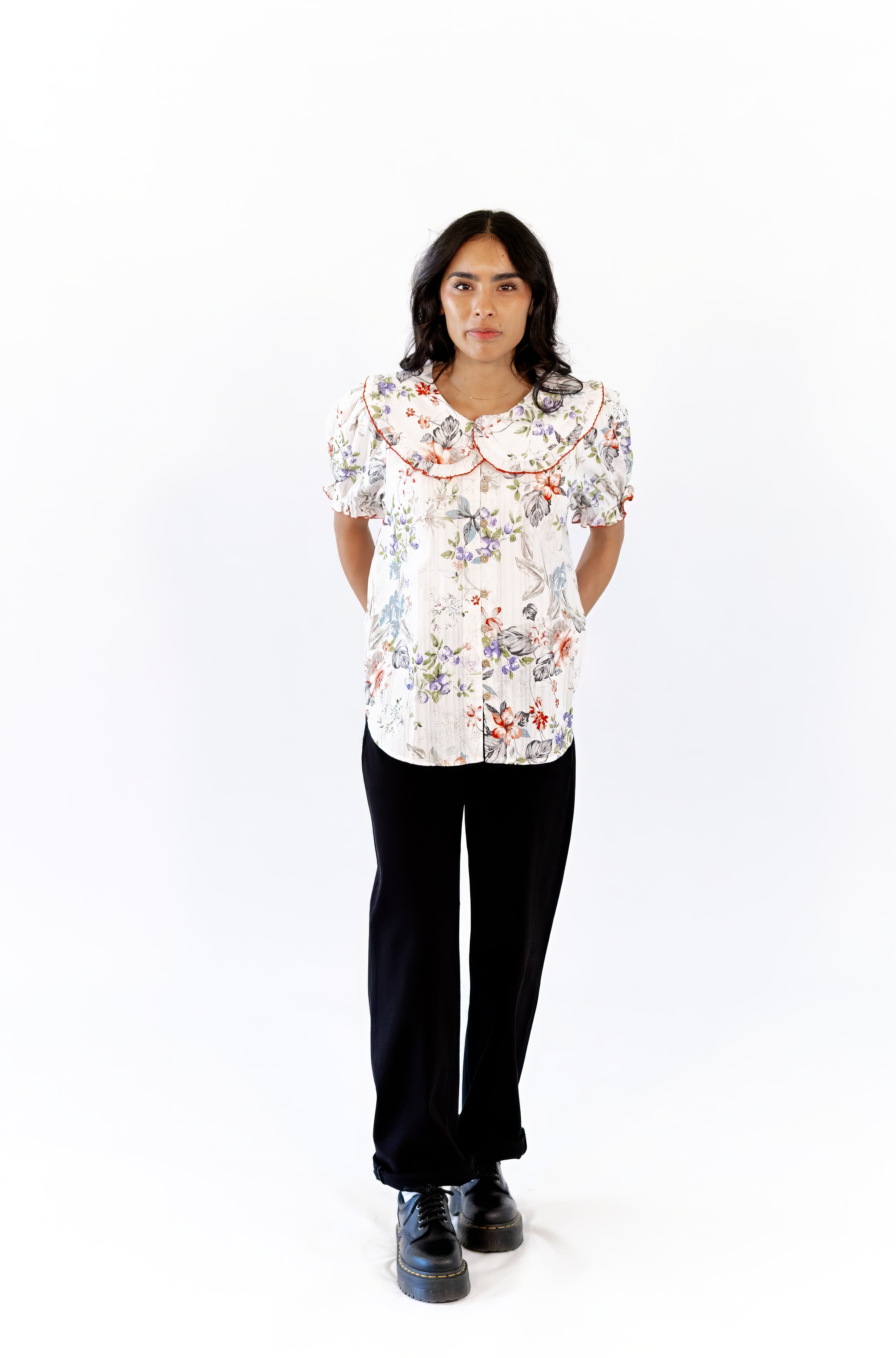 Jada Botanical Print Top