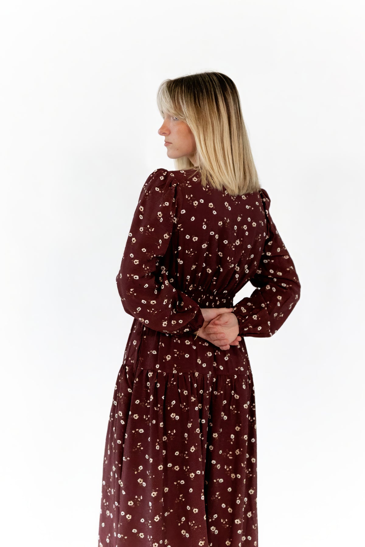 Liza Floral Print Midi Dress