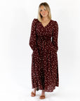 Liza Floral Print Midi Dress