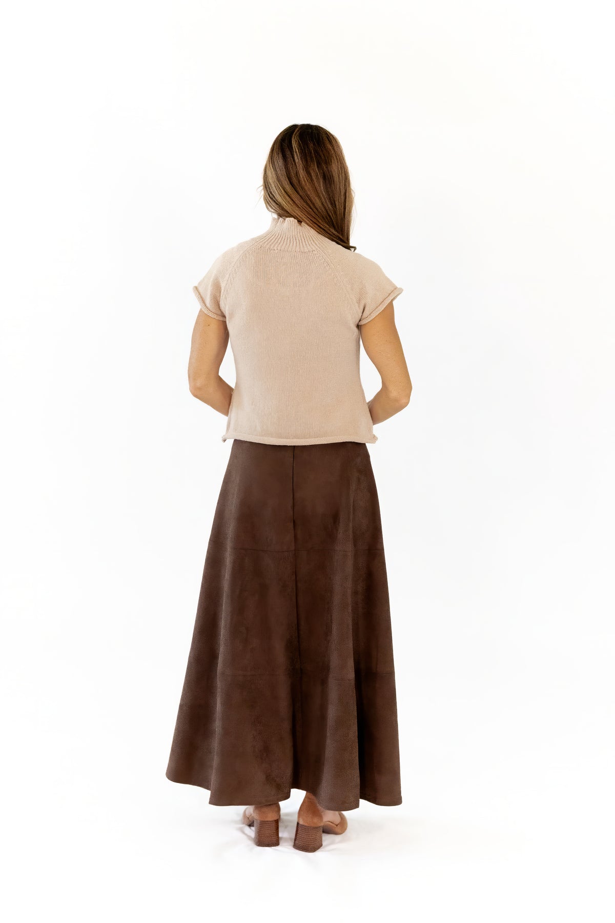 Myra Suede Textured Skirt