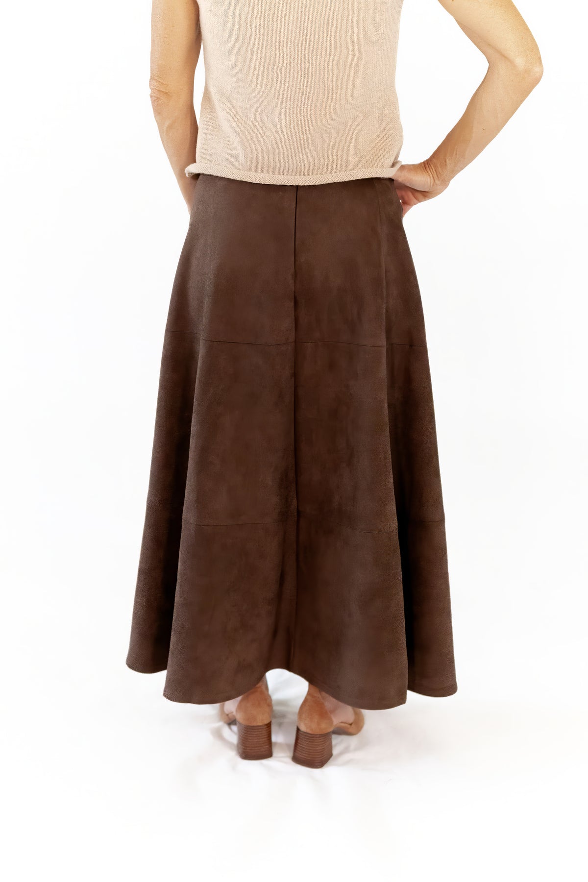 Myra Suede Textured Skirt