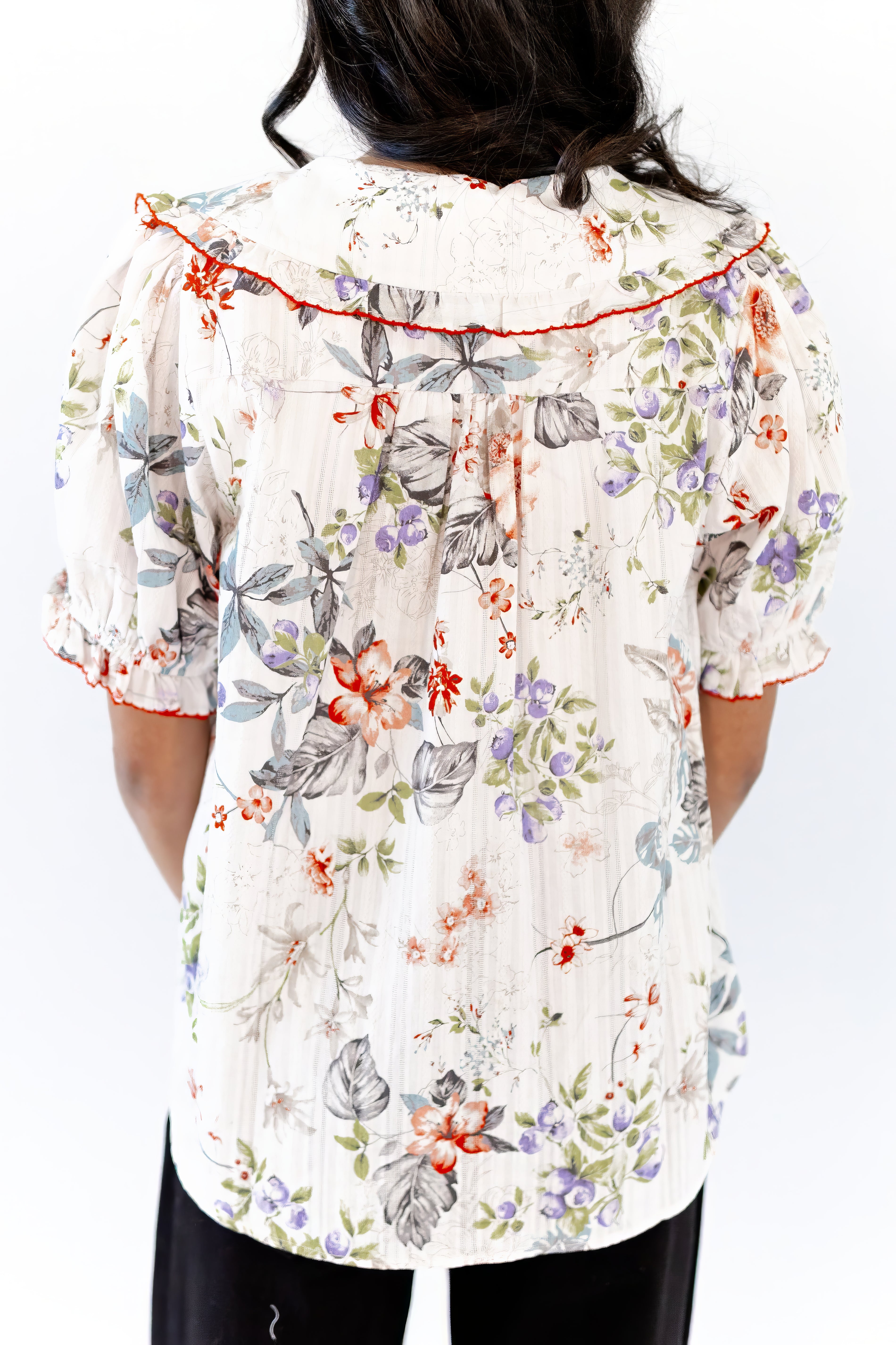 Jada Botanical Print Top