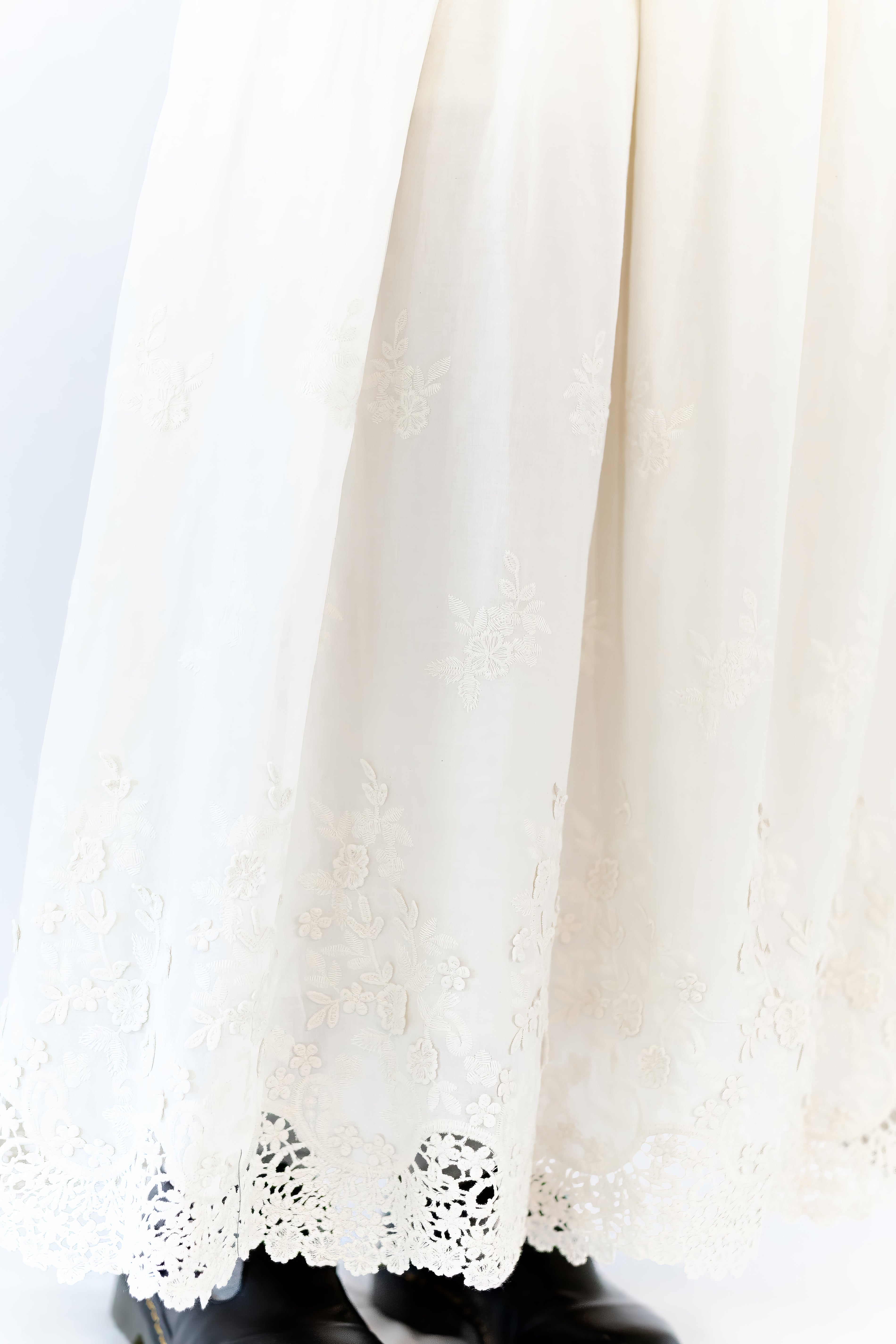 Serene Cotton Embroidered Skirt