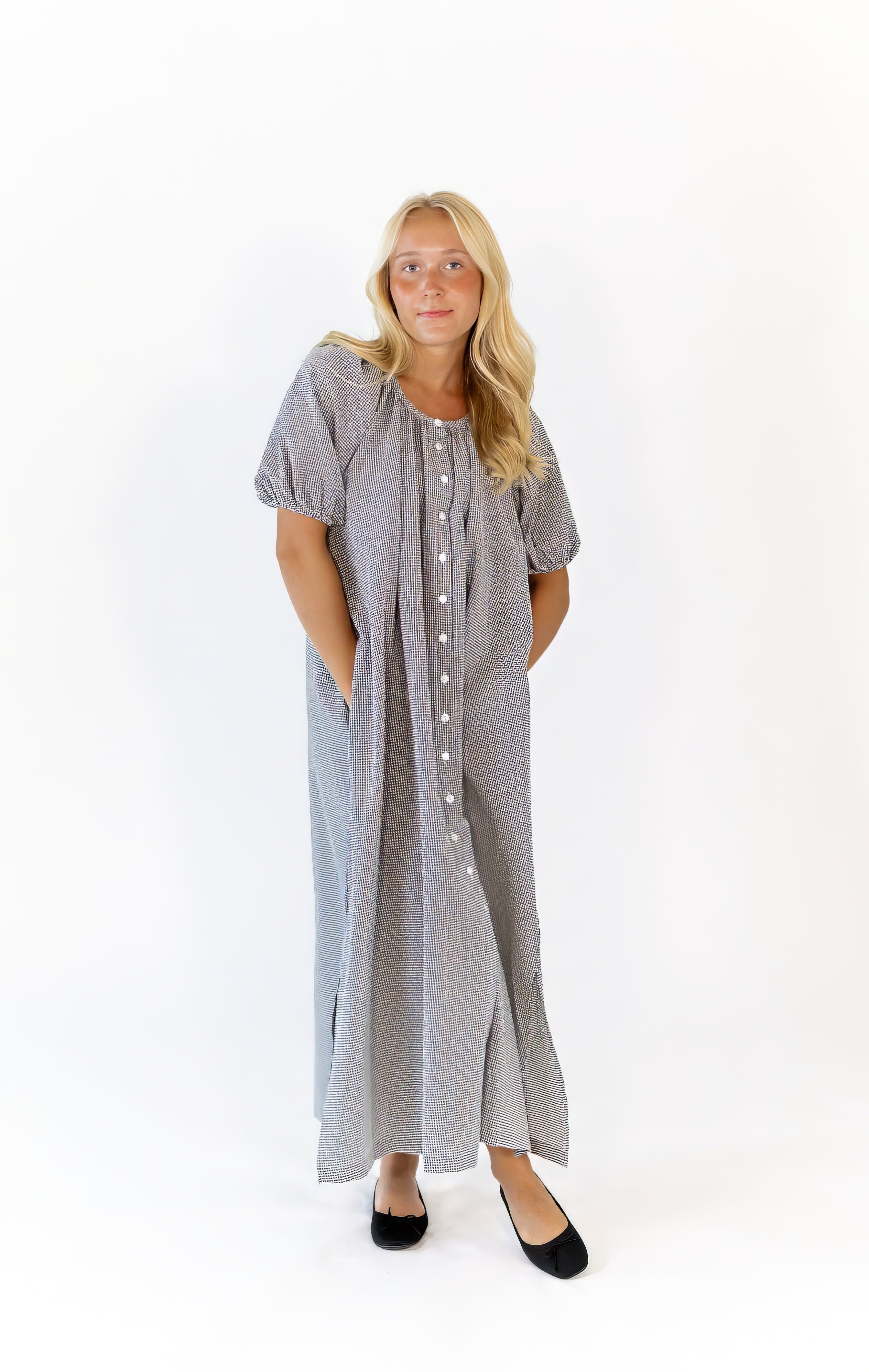 Medina Gingham Check Dress