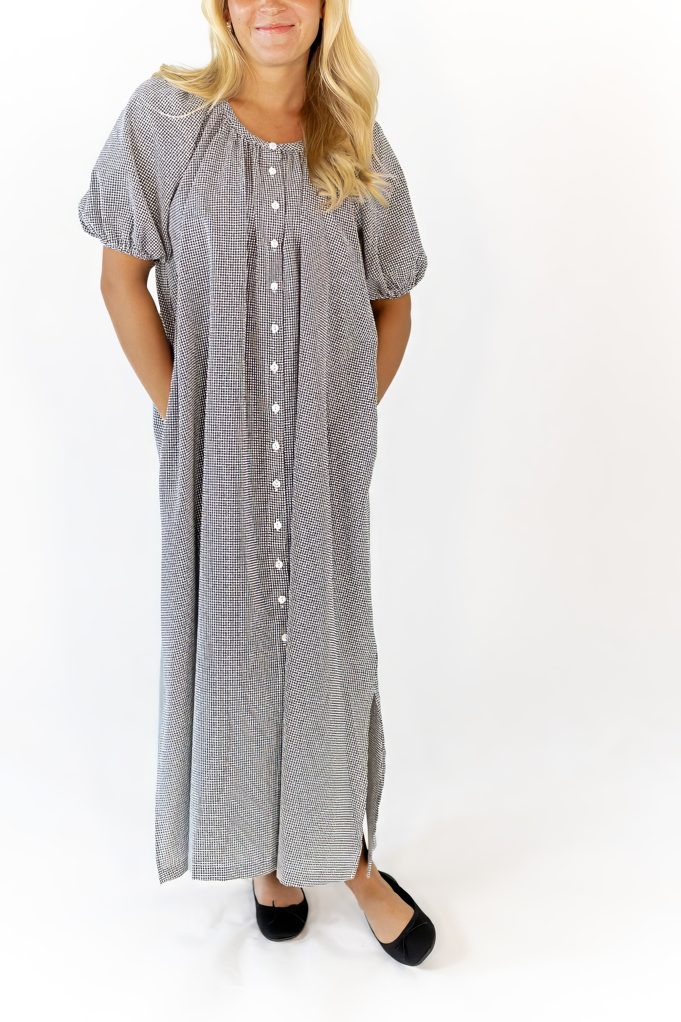 Medina Gingham Check Dress