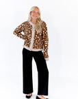 Elara Fawn Print Cardigan