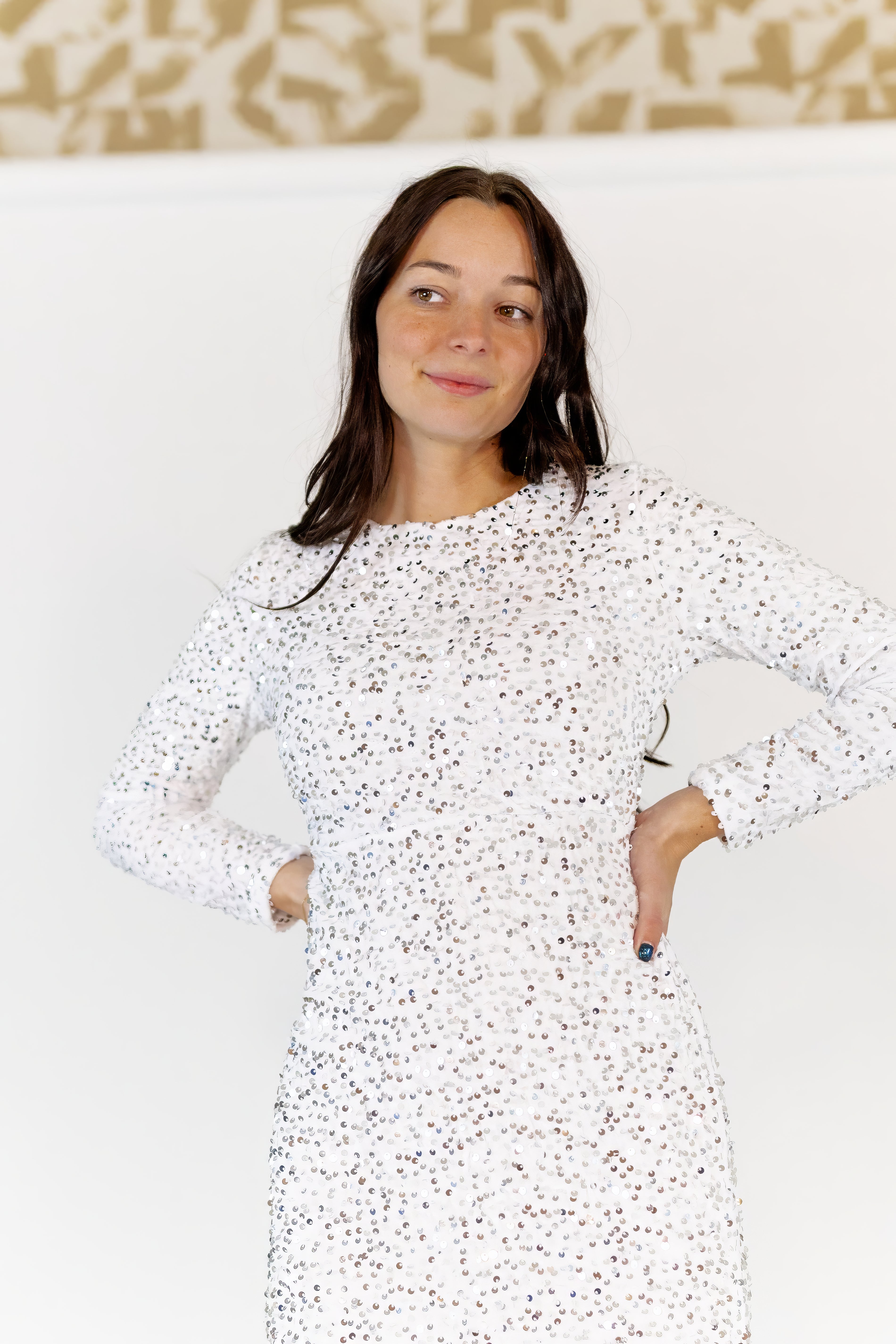 Jacqui Sequin Maxi Dress