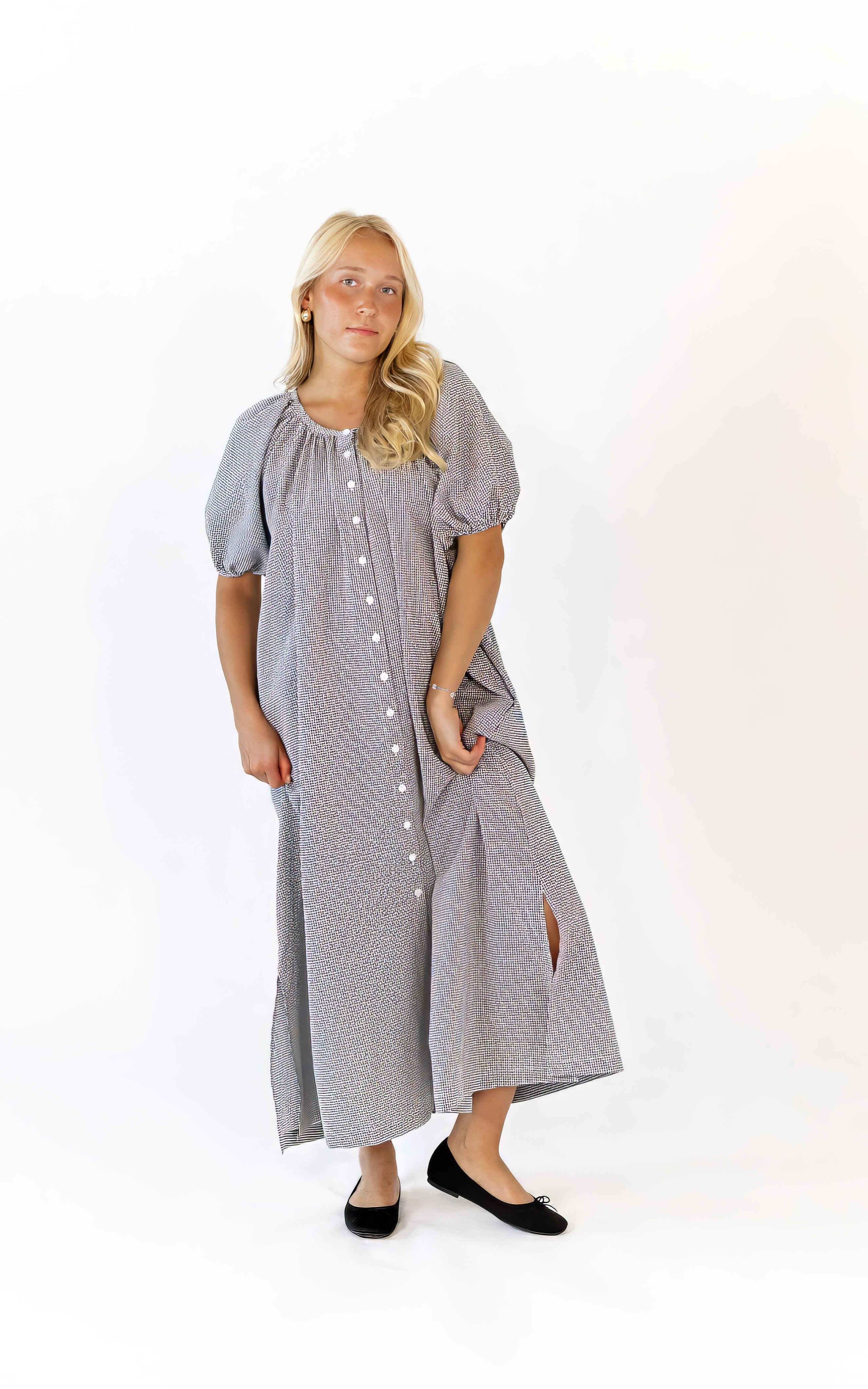 Medina Gingham Check Dress