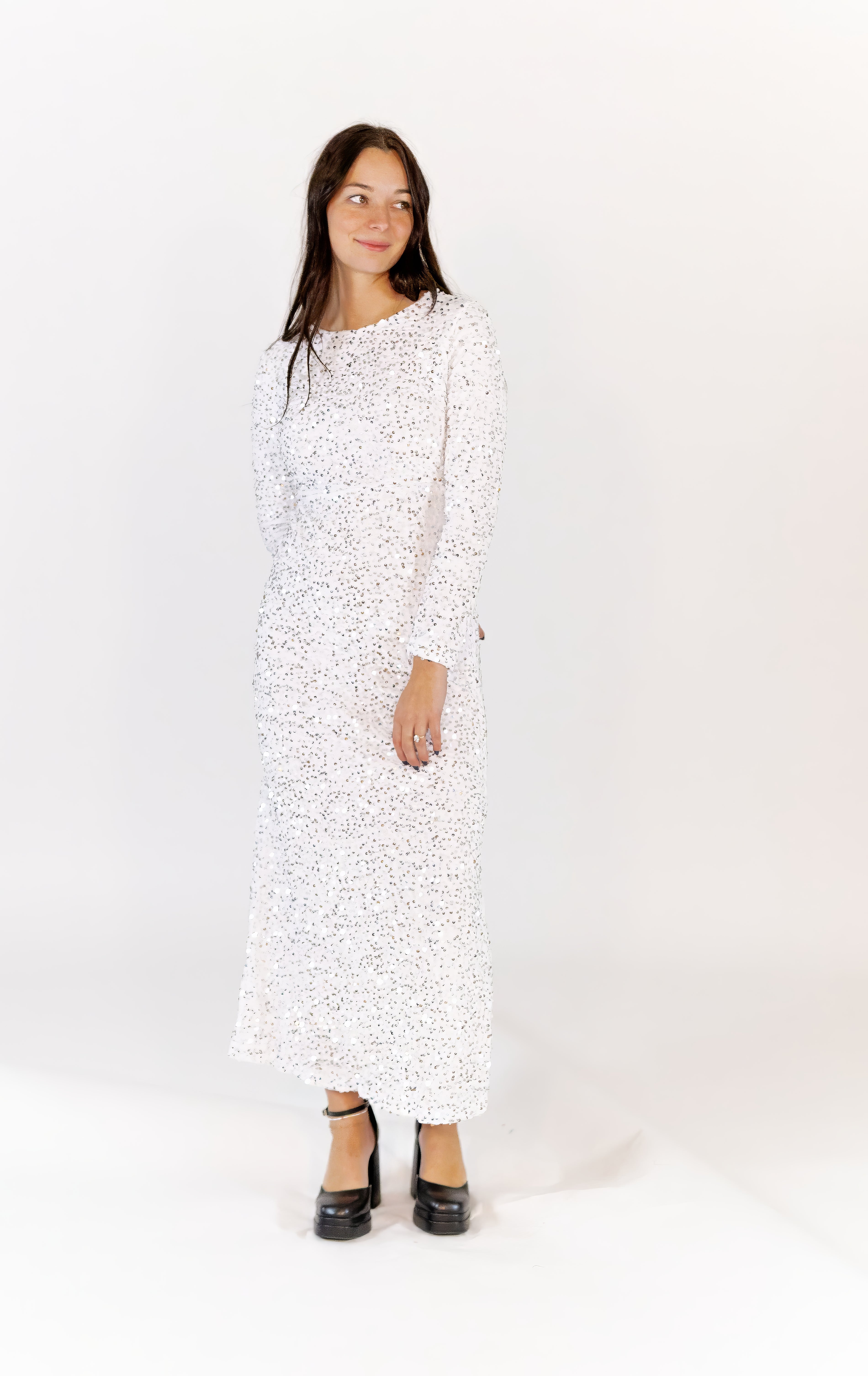 Jacqui Sequin Maxi Dress