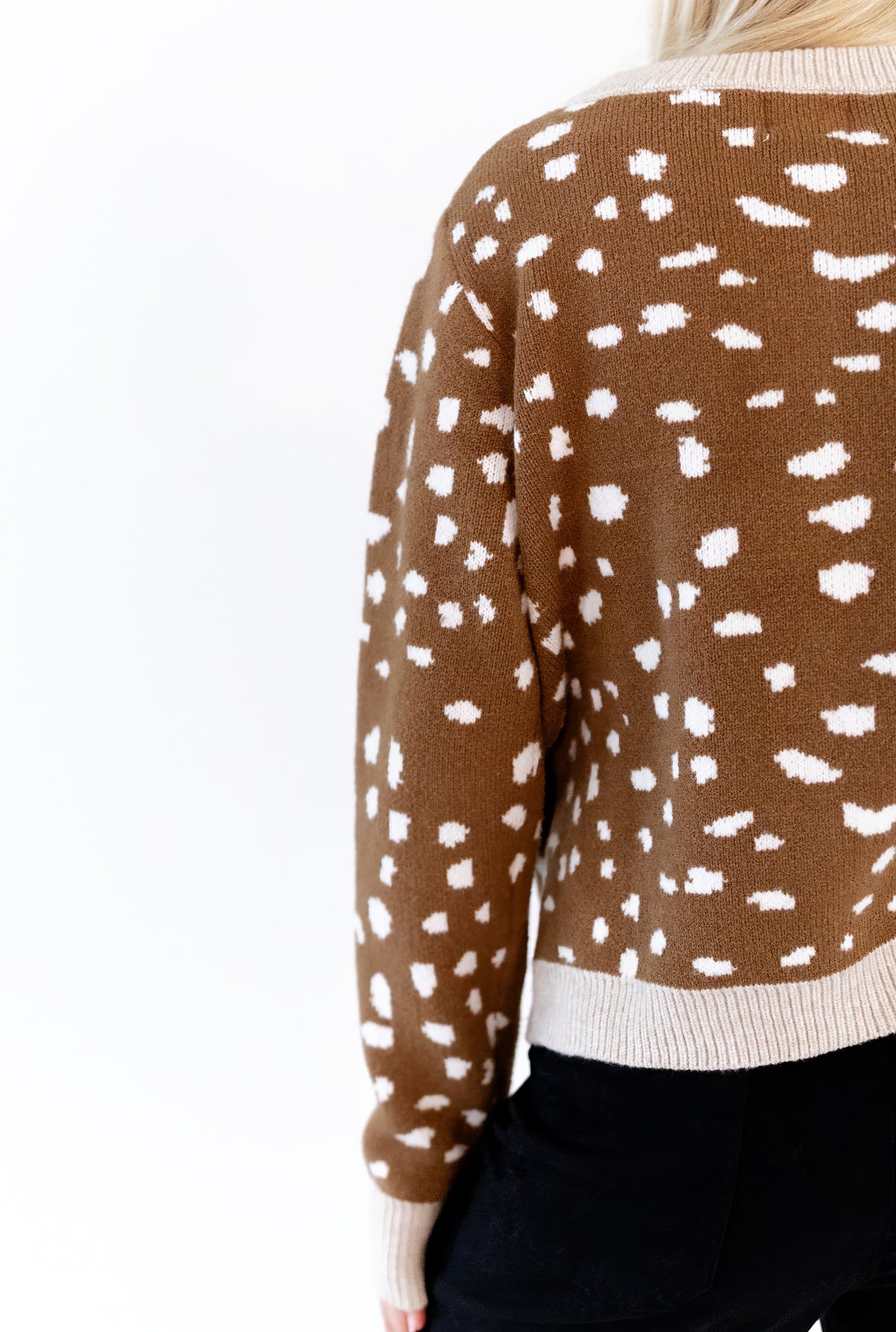 Elara Fawn Print Cardigan
