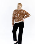 Elara Fawn Print Cardigan